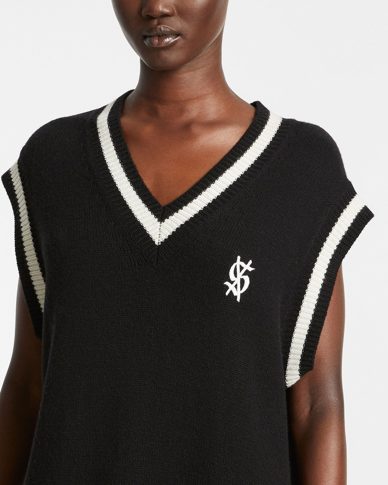 CROSS DOLLAR KNIT DRESS BLACK 4
