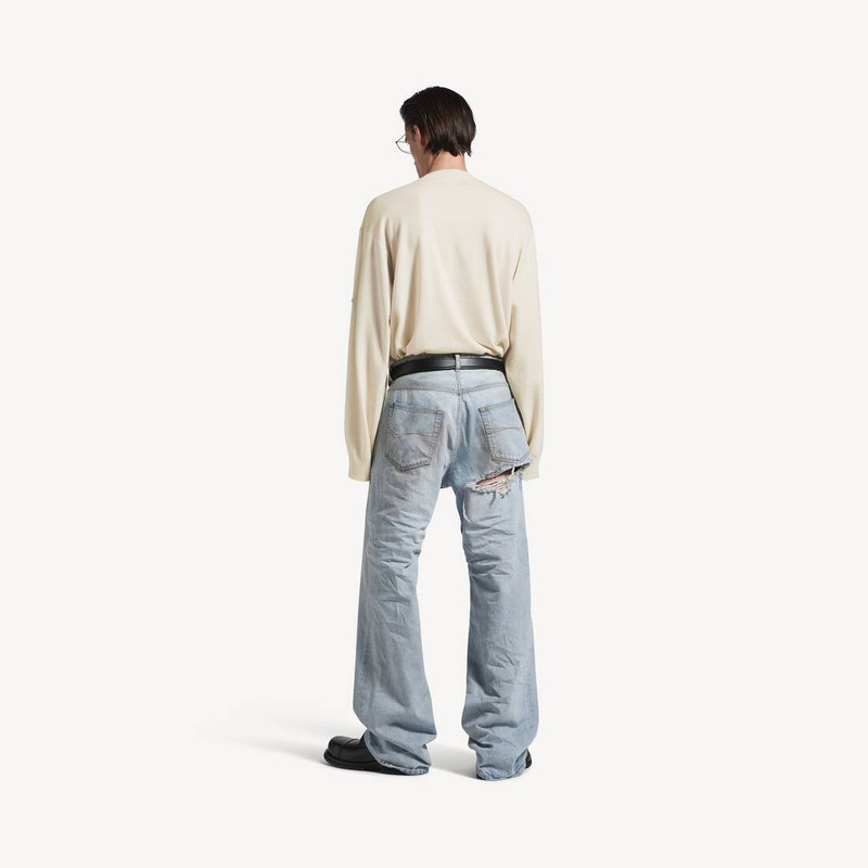 Men's Crewneck Sweater in Cream 4