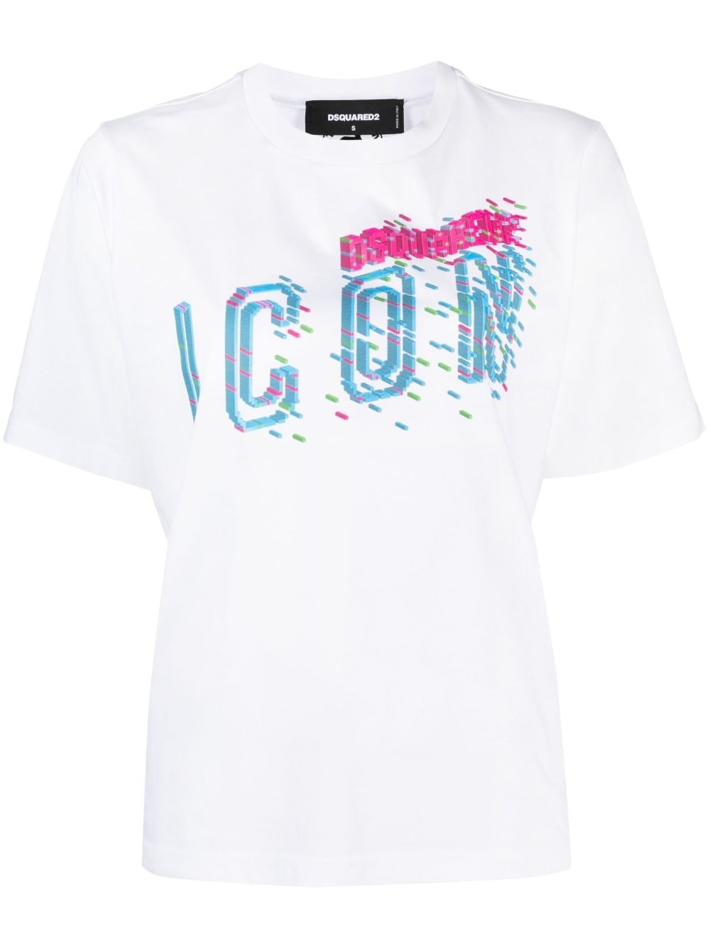 logo-print cotton-jersey T-shirt - 1