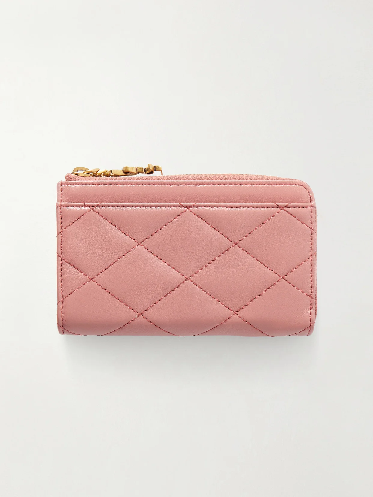 Quilted Leather Wallet - 1