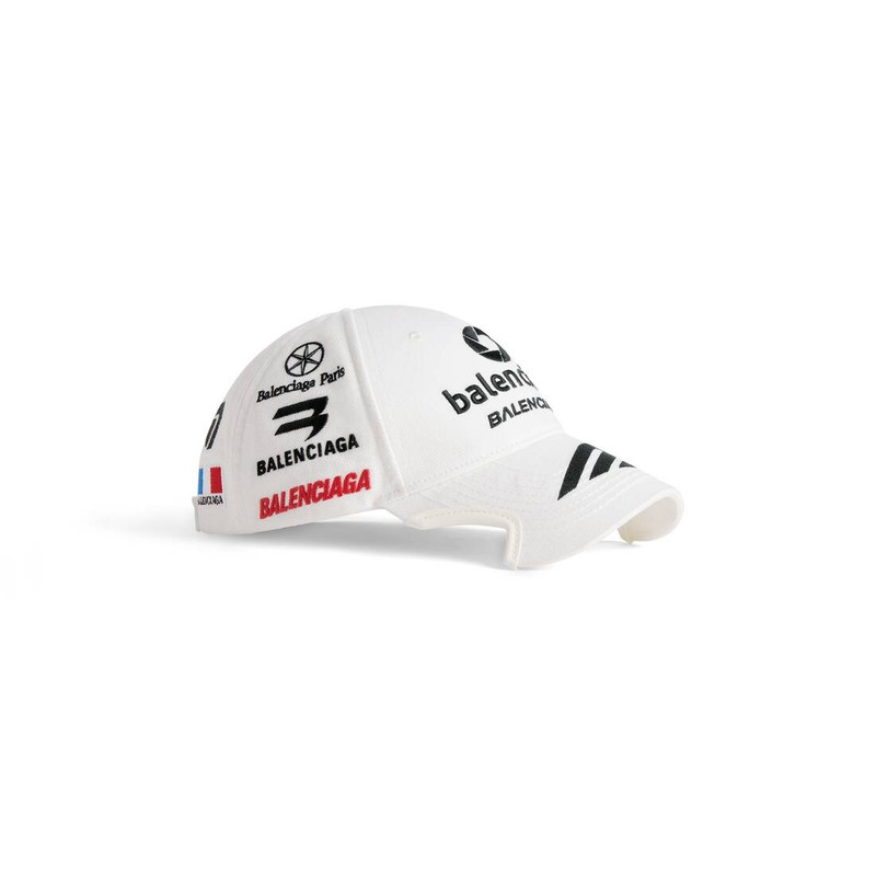 BALENCIAGA Top League Cap in White outlook