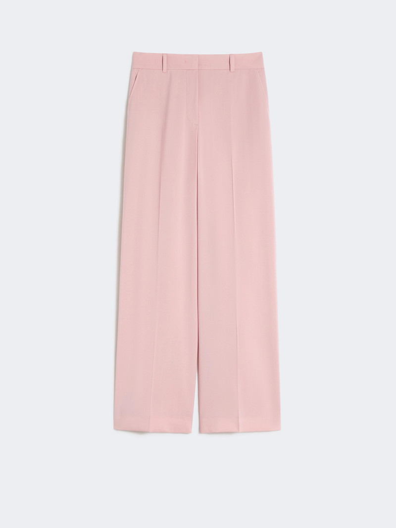 VISIVO Woollen cloth palazzo trousers - ANTIQUE ROSE 1