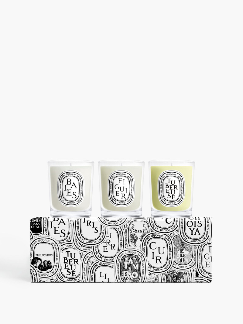Set of 3 small candles - To compose 1