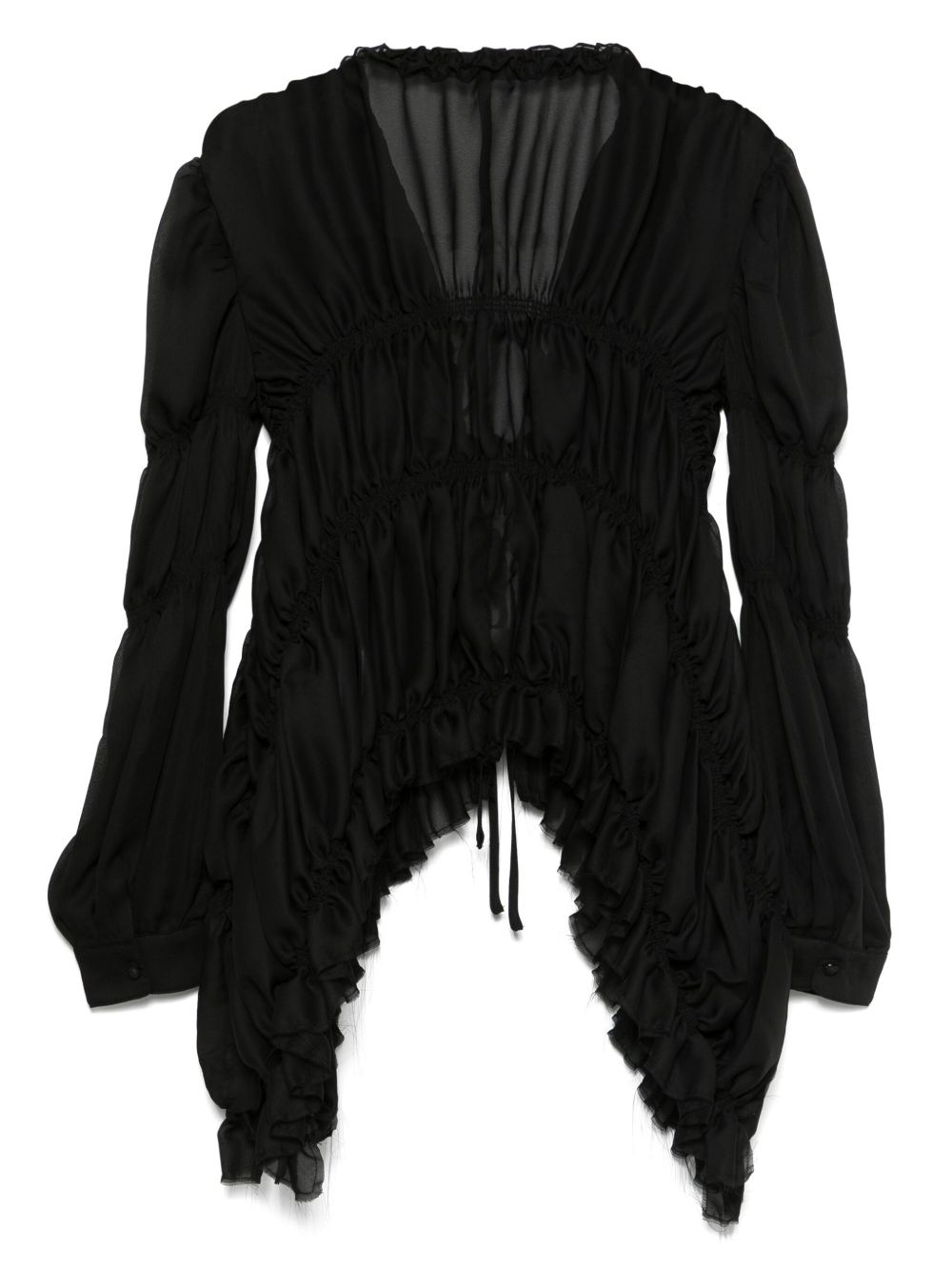puff-sleeve blouse - 2