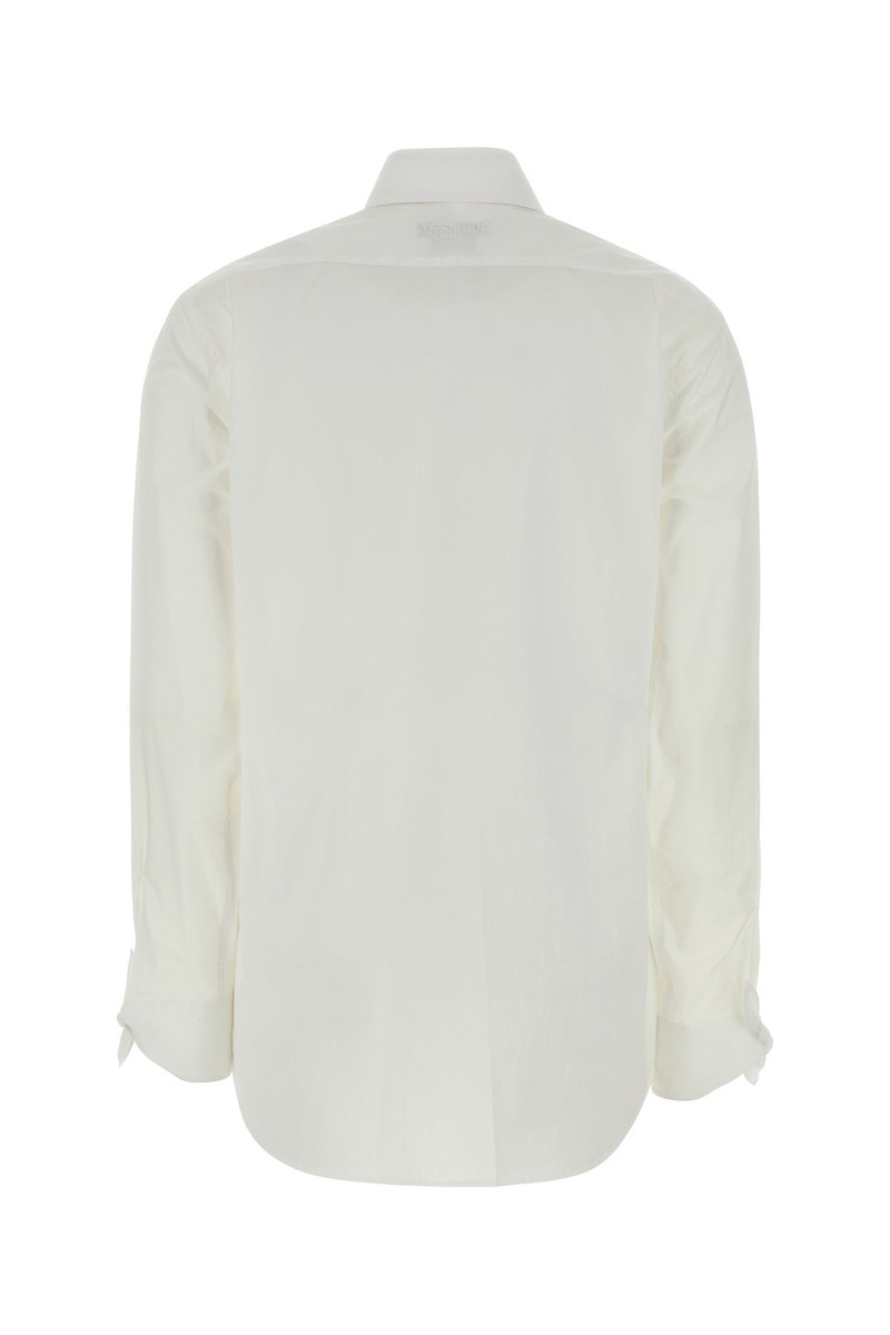 Moschino White stretch poplin shirt outlook
