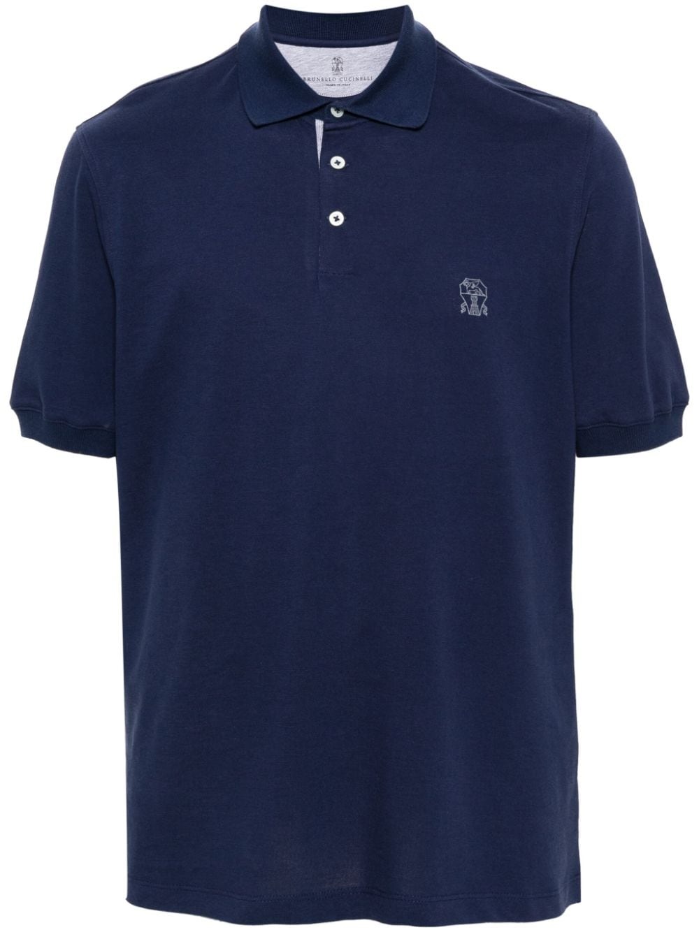 Brunello Cucinelli Logo Cotton Polo Shirt - 1