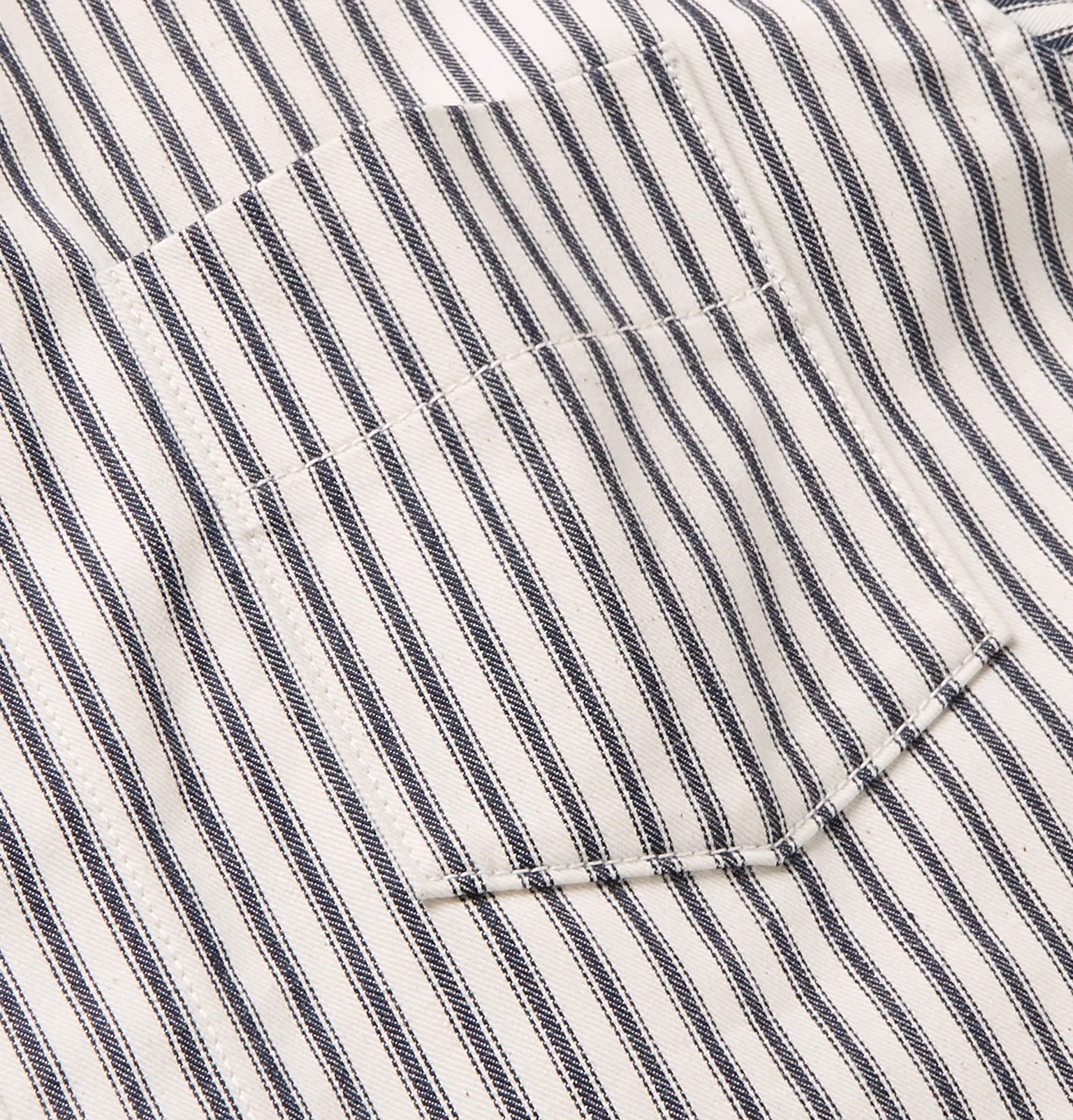 Victor Striped Cotton-Twill Overshirt - 3