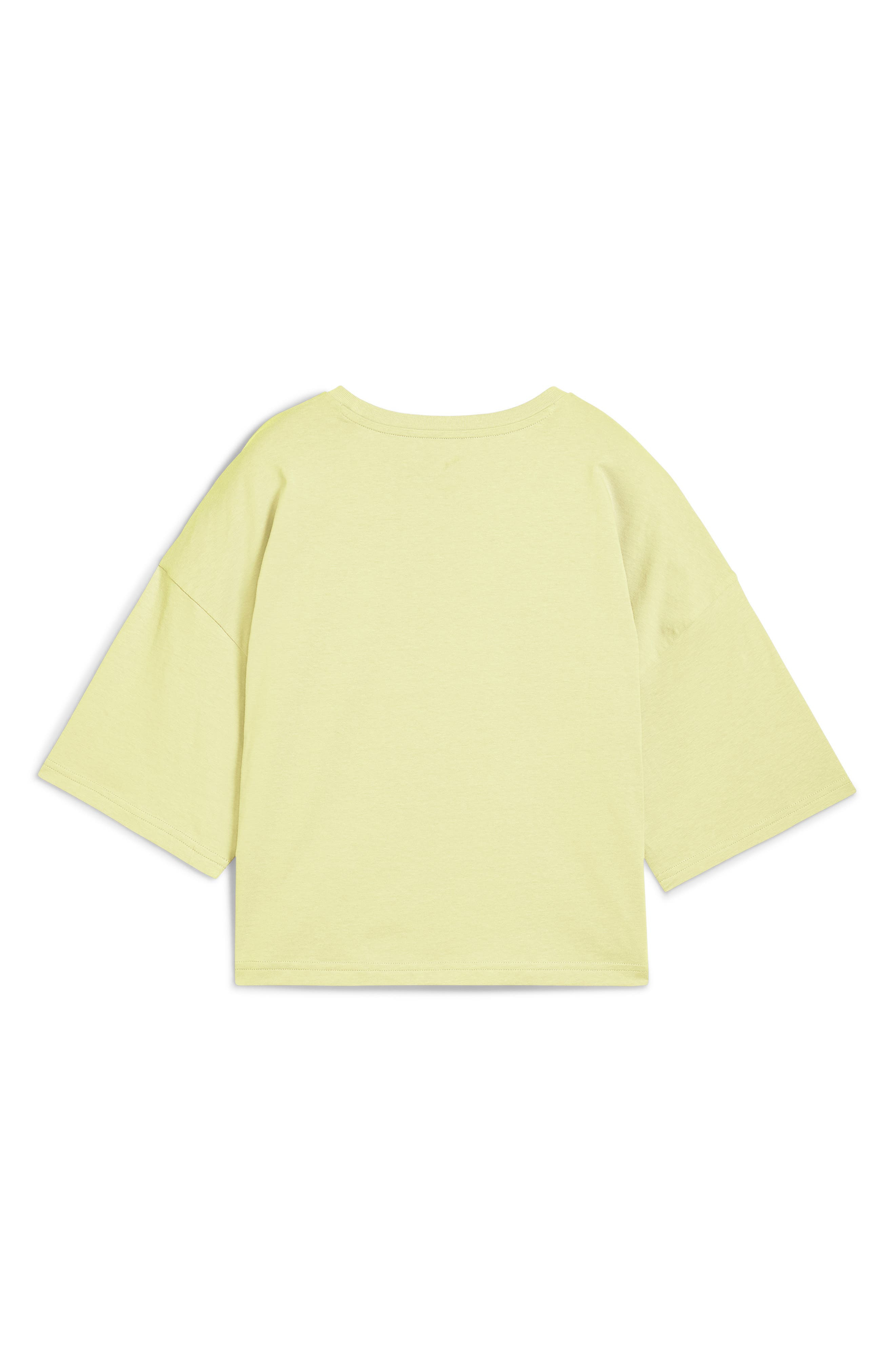 PUMA Oversize Crop Cotton T-Shirt in Gold Moon at Nordstrom - 4