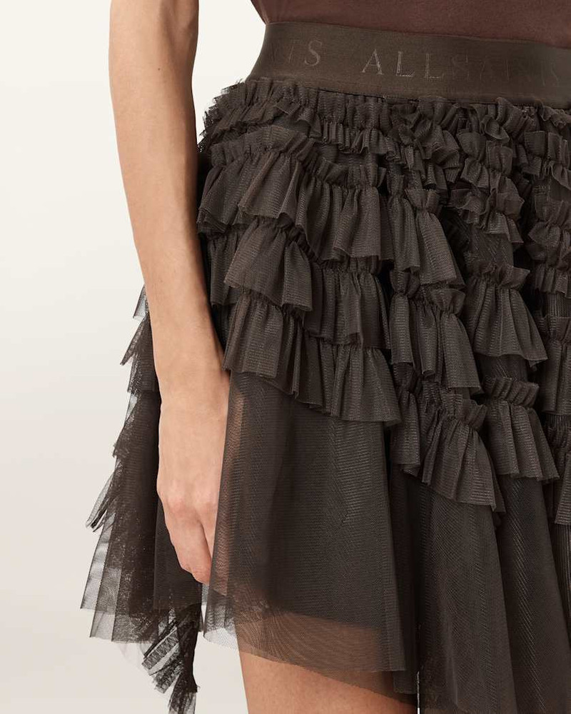 JAYDE RUFFLED TULLE MINI SKIRT 4