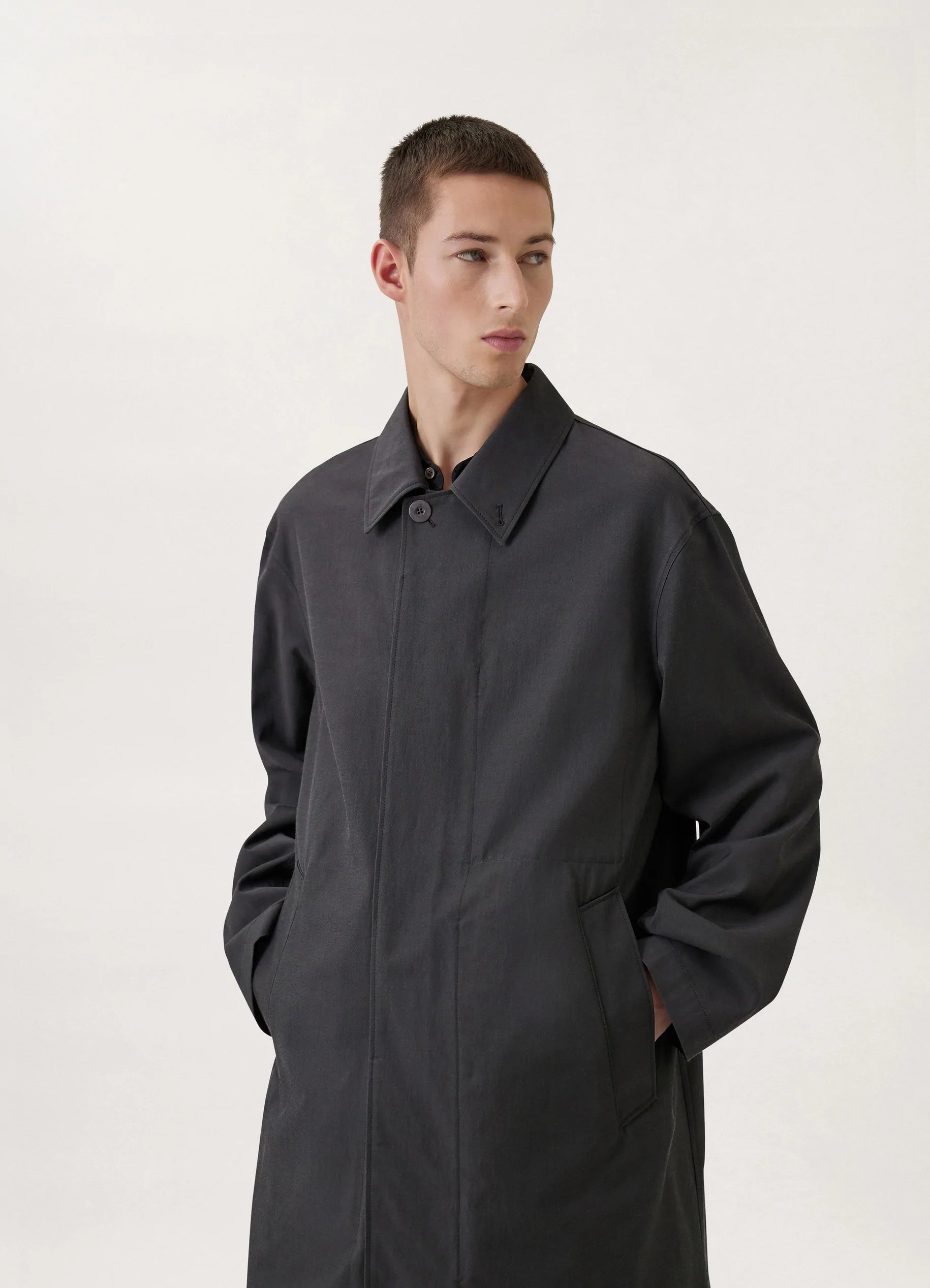 Lemaire CAR COAT VISCOSE COTTON | REVERSIBLE