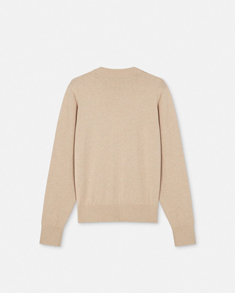 V-Emblem Cashmere-Blend Knit Sweater 3