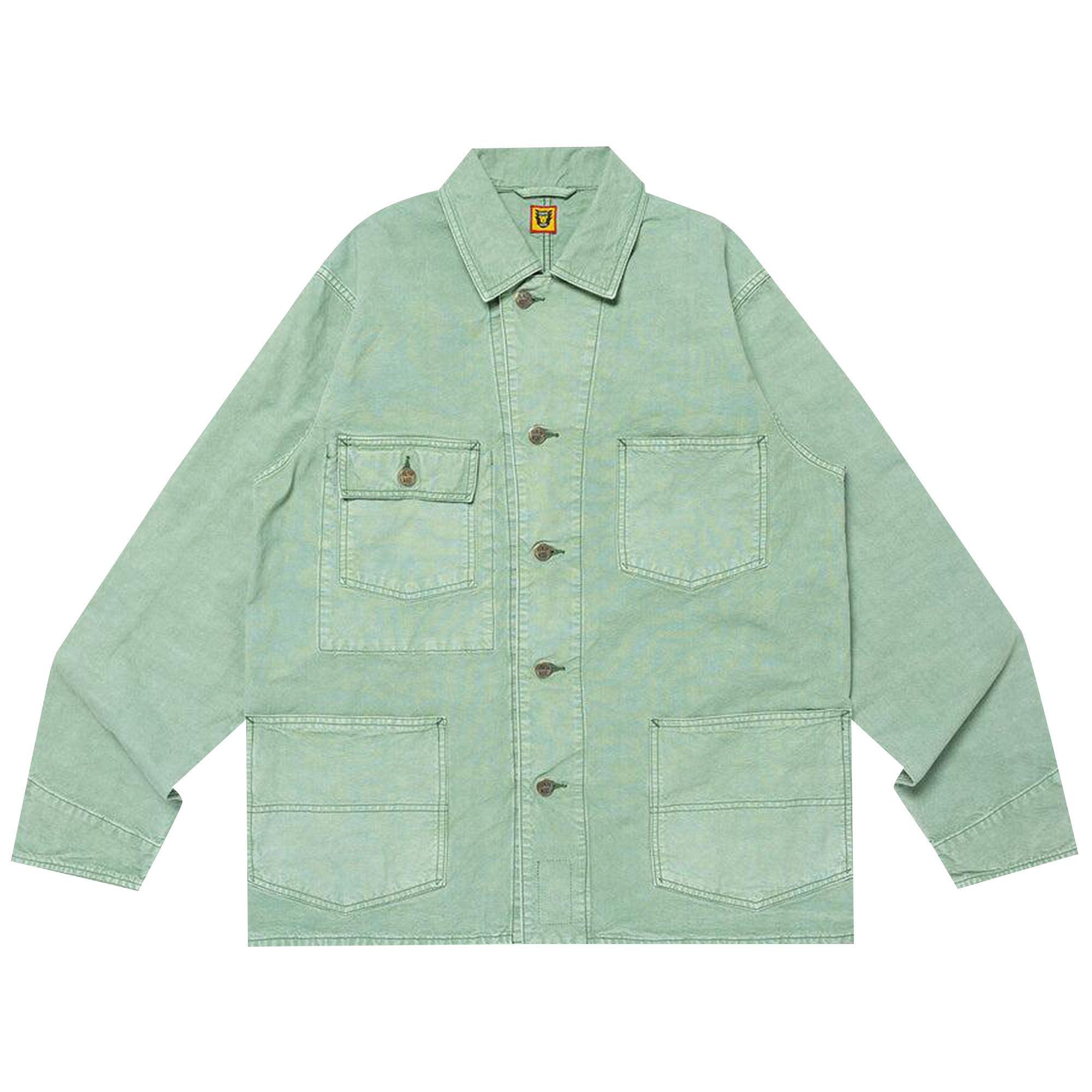 Human Made Garment Dyed Coverall Jacket 'Green' - 1
