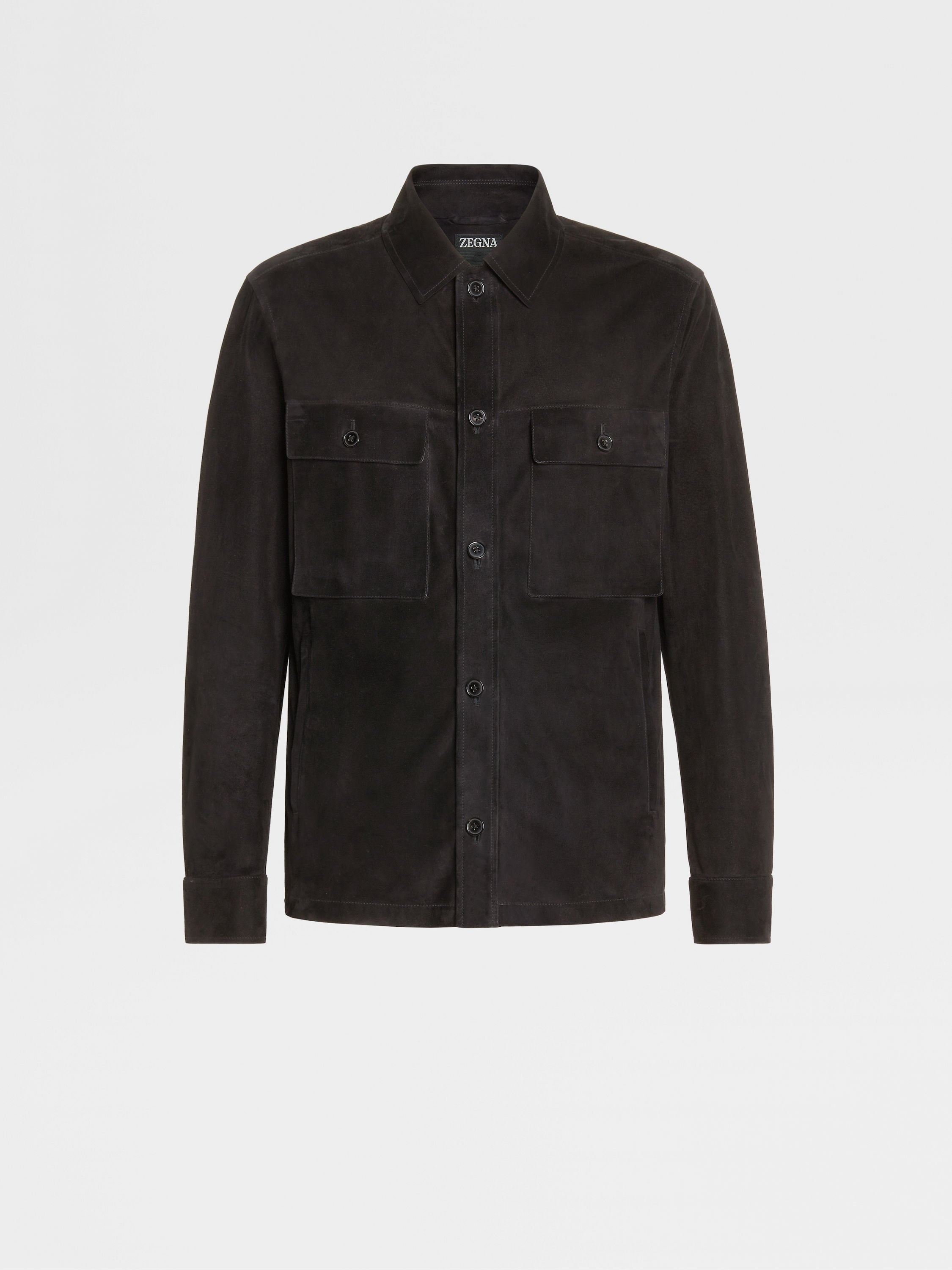 SUEDE OVERSHIRT - 1