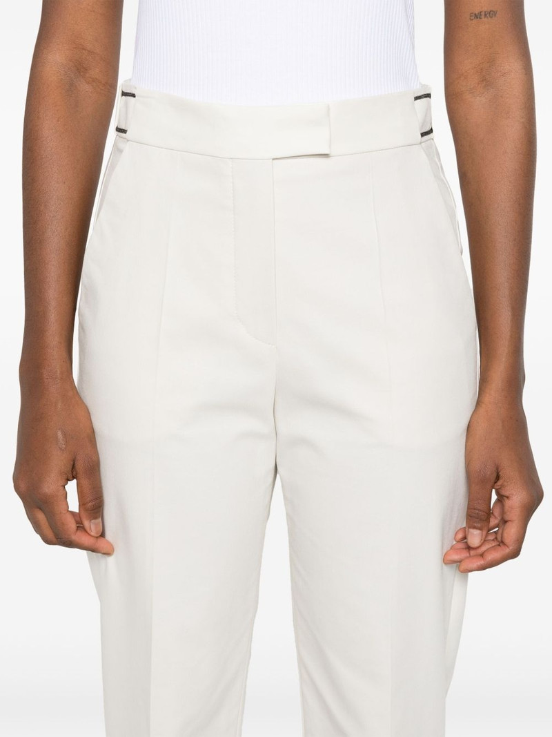 Monili chain-detail tailored trousers 5