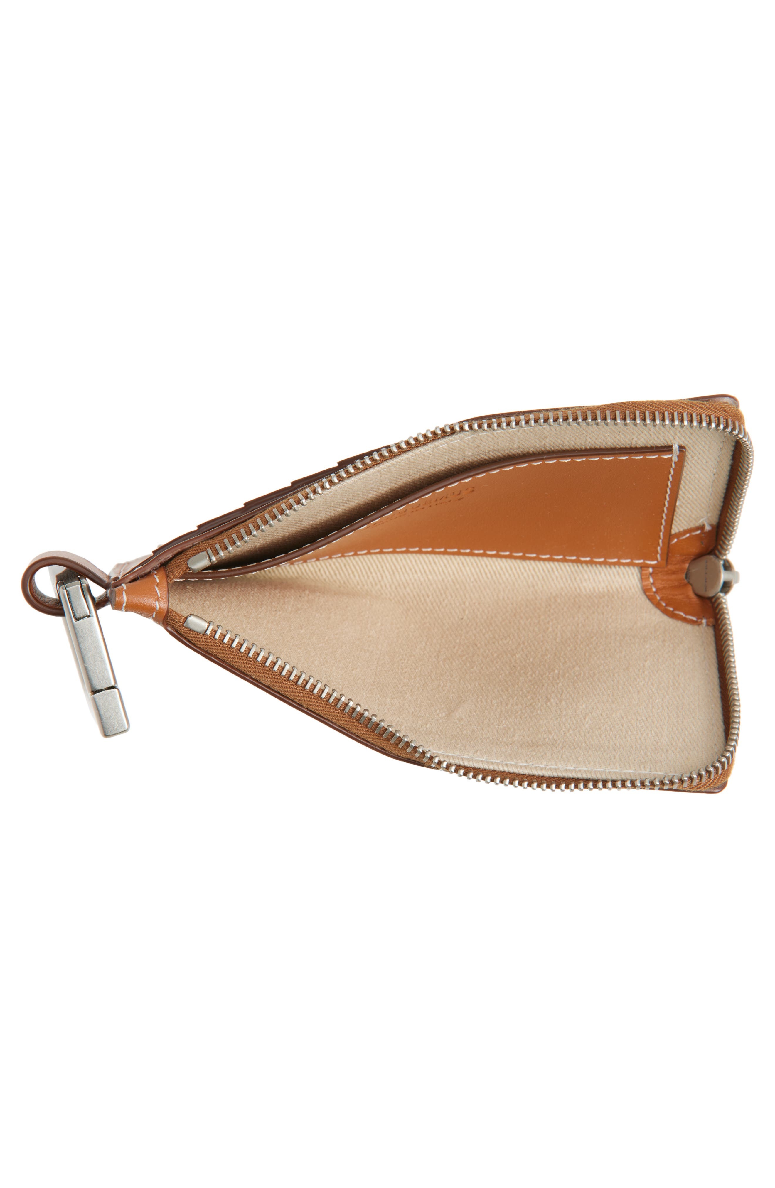 Jacquemus Le Porte Leather Zip Pouch in Light Brown 2 at Nordstrom - 2