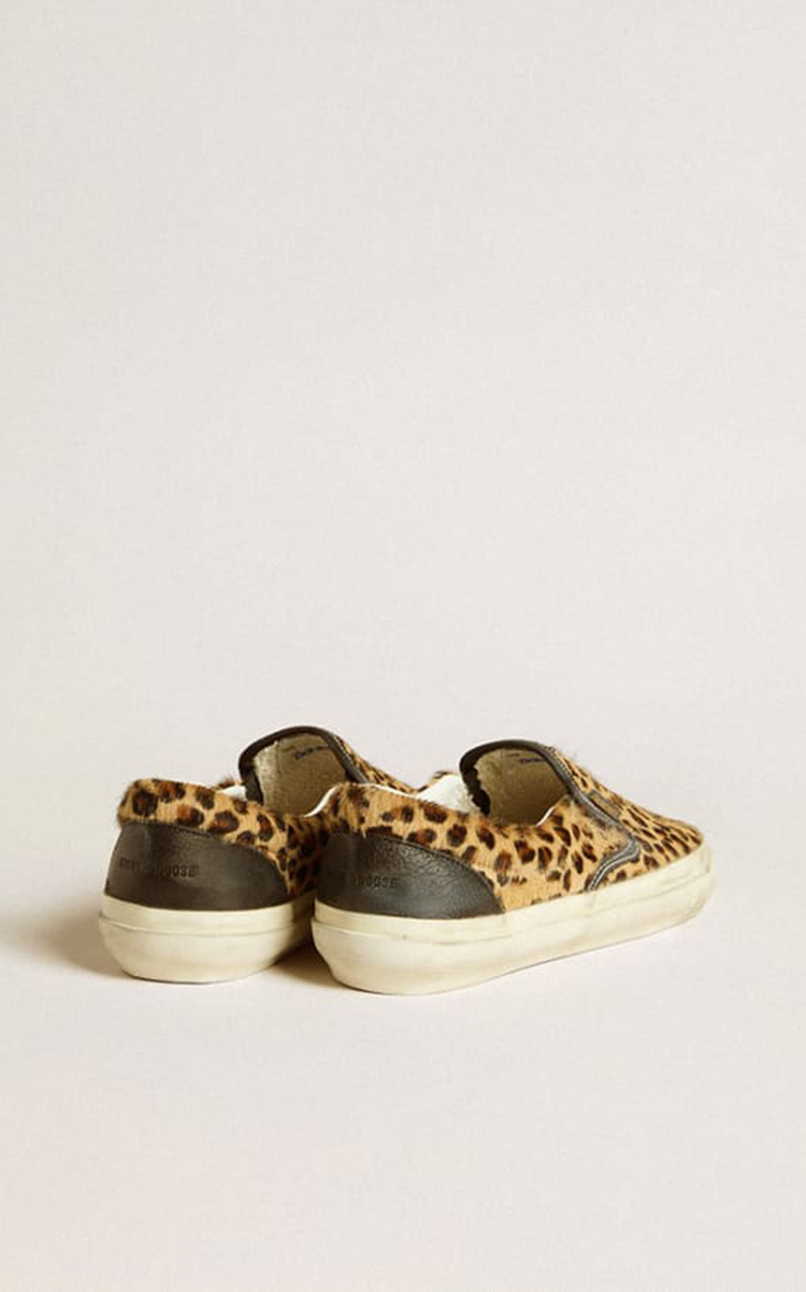 Calfhair and Leather Slip-On Sneakers animal - 4