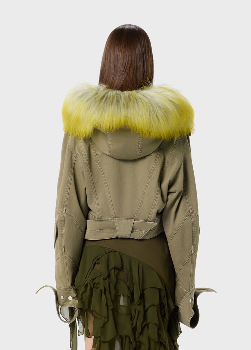 COTTON BULL JACKET WITH FUR 3