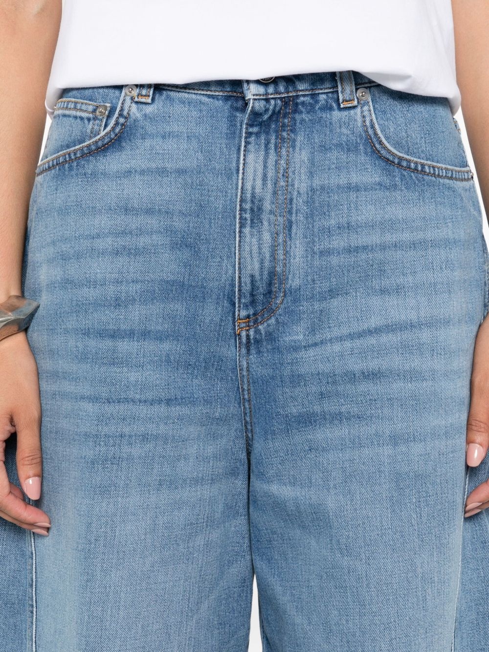 logo-patch jeans - 5