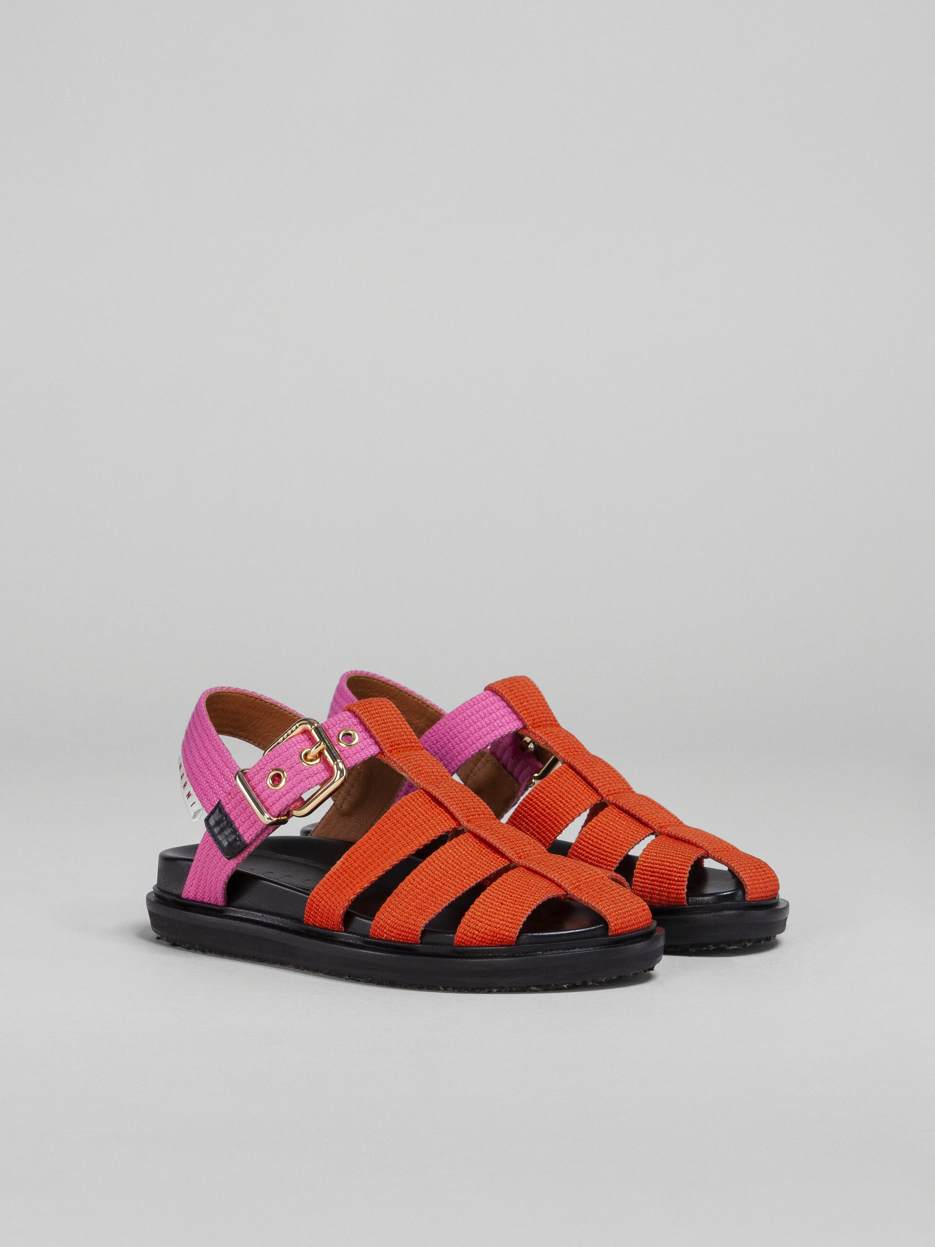 PINK AND ORANGE RIBBON FUSSBETT SANDAL - 2