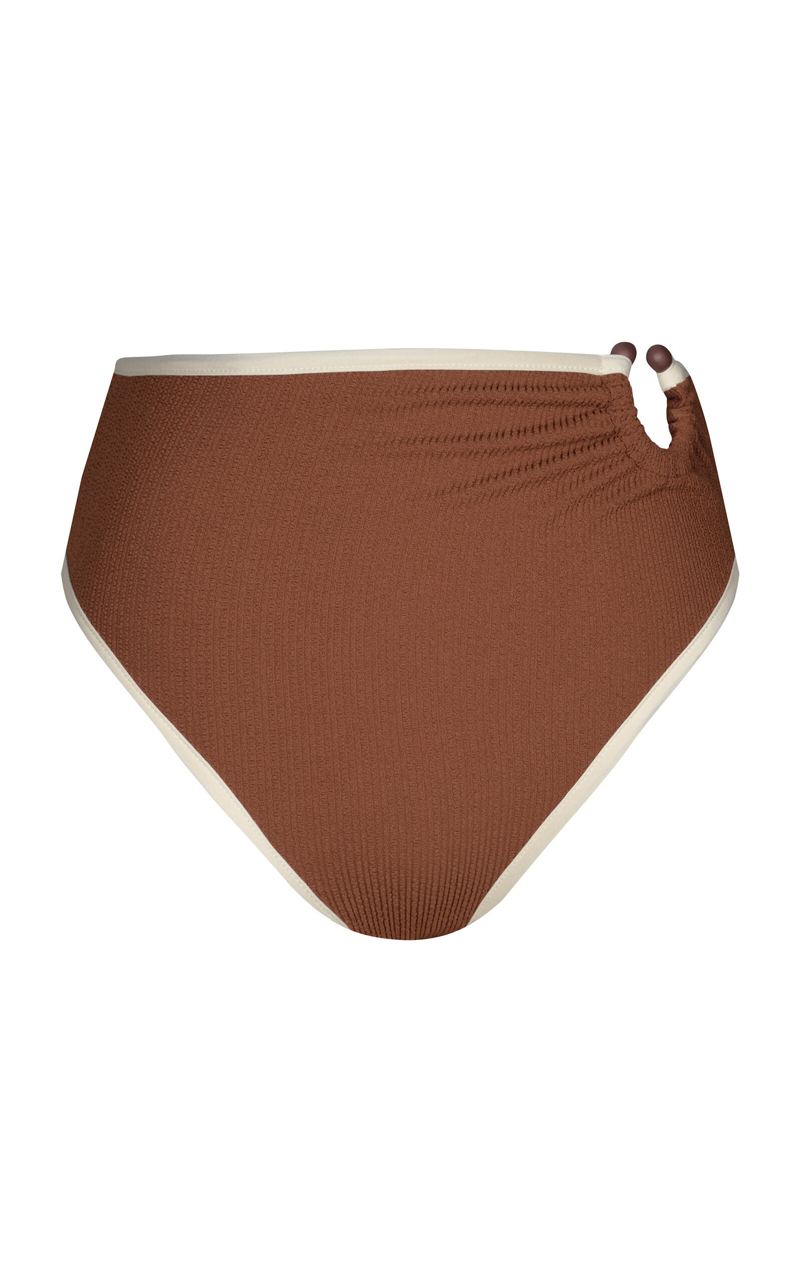 Susurro Del Agua Ring-Detailed High-Waisted Bikini Bottom brown - 1