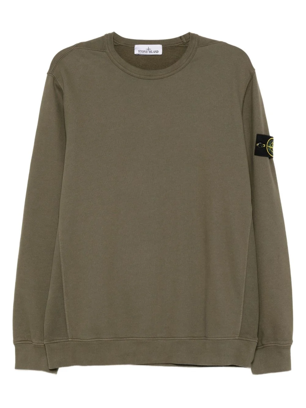 Stone Island Men Logo Cotton Crewneck Sweatshirt - 1