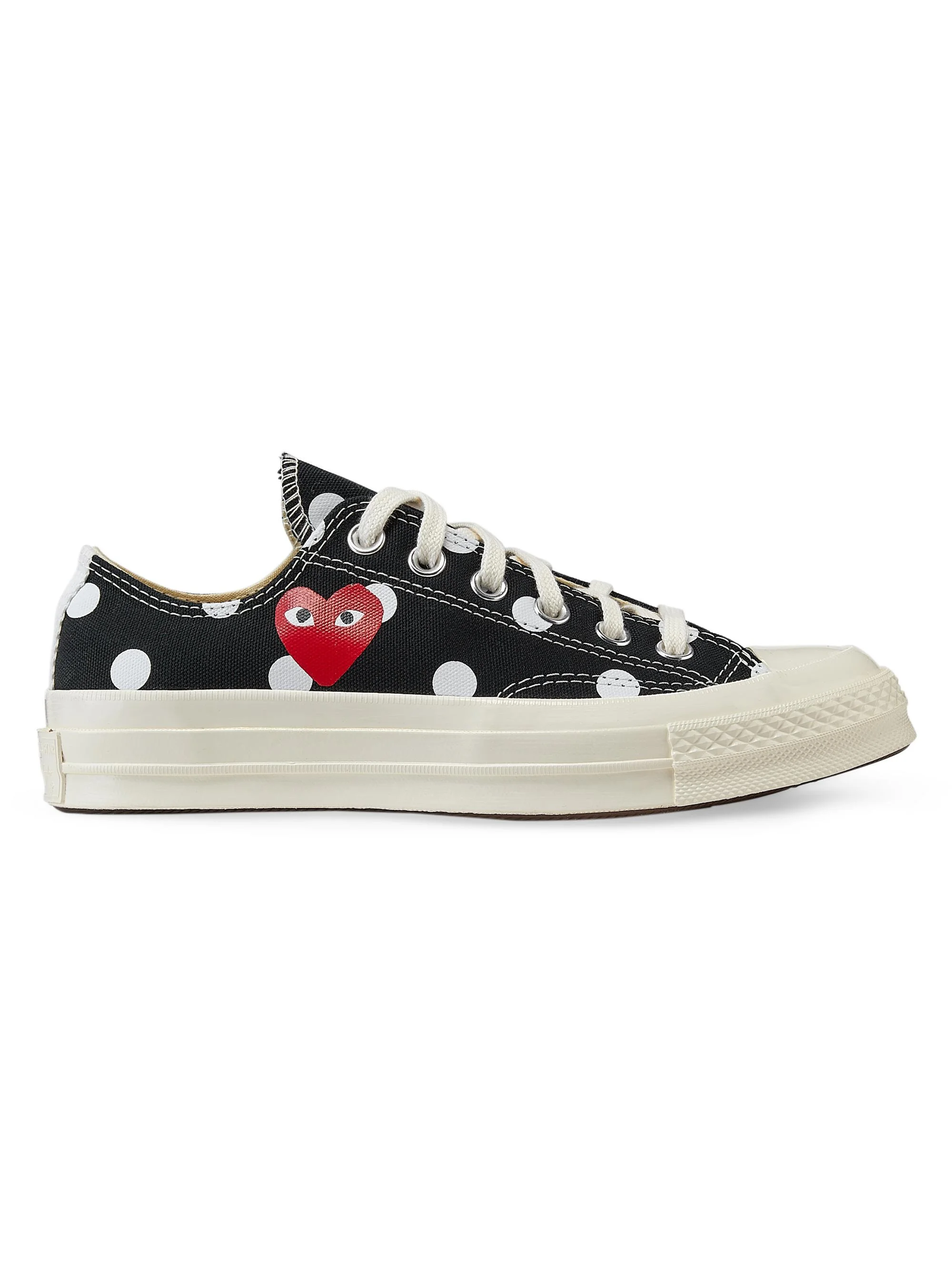 Women's CdG PLAY x Converse Women's's Chuck Taylor All Star Polka Dot Low-Top Sneakers - Black - 1