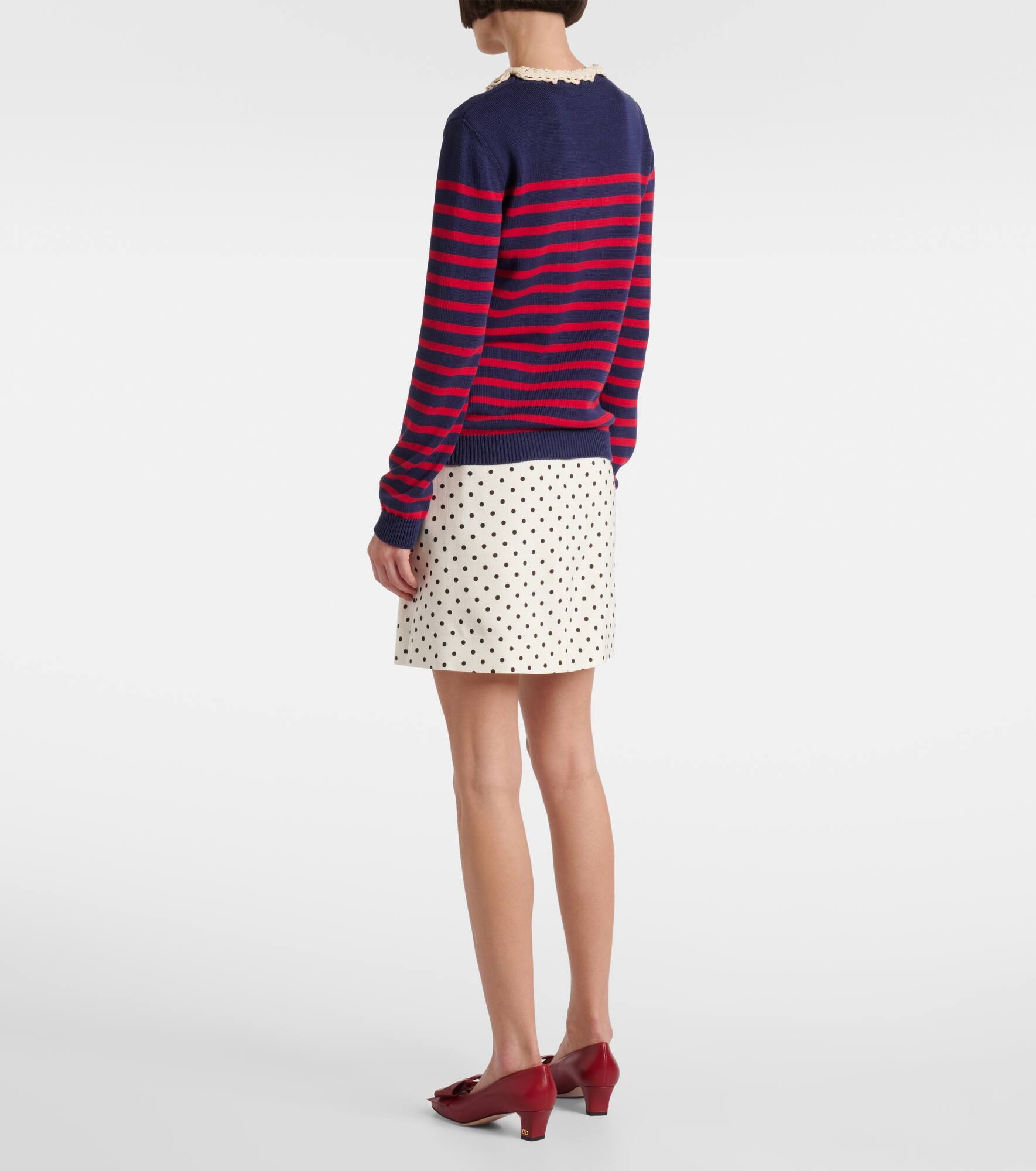 Chez Valentino striped cotton sweater - 3