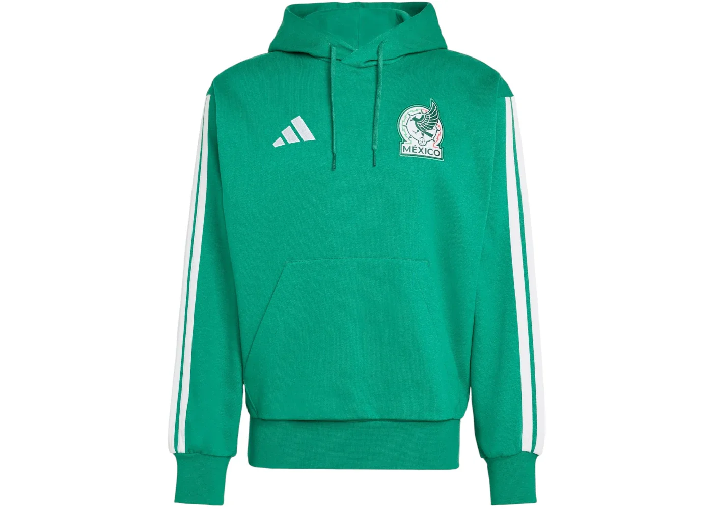 adidas Mexico DNA Fleece Hoodie Bold Green - 1