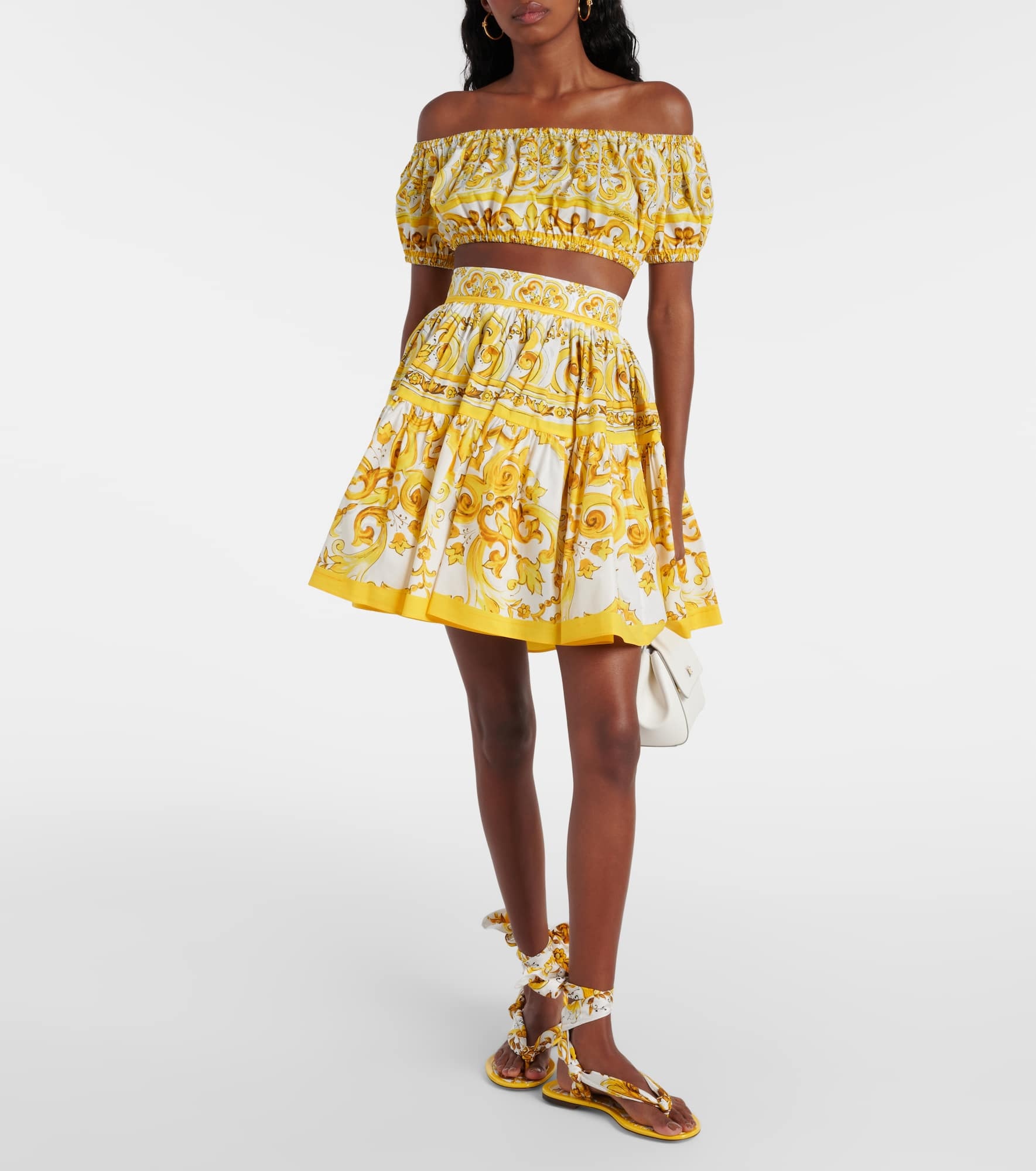 Majolica cotton miniskirt - 2