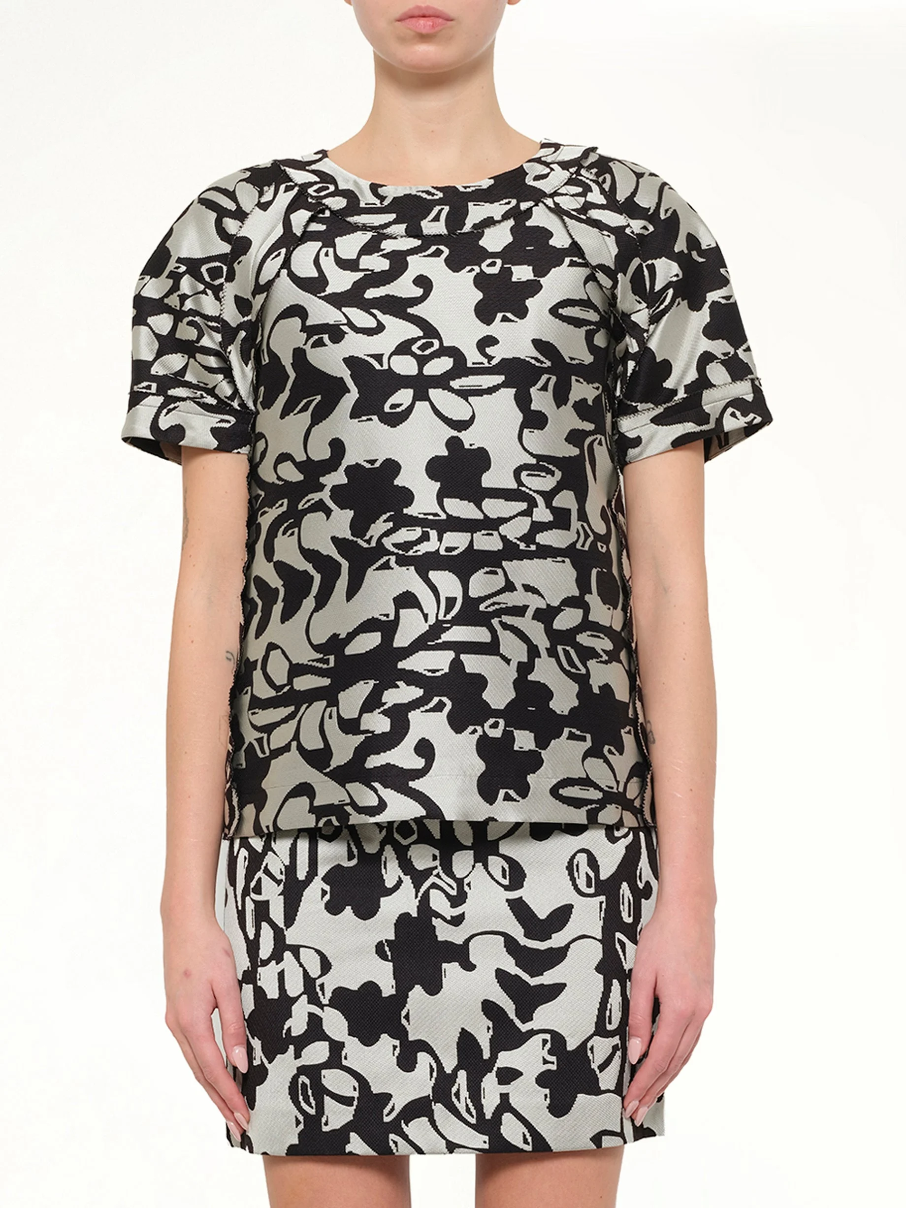 Print Top in Black - 1