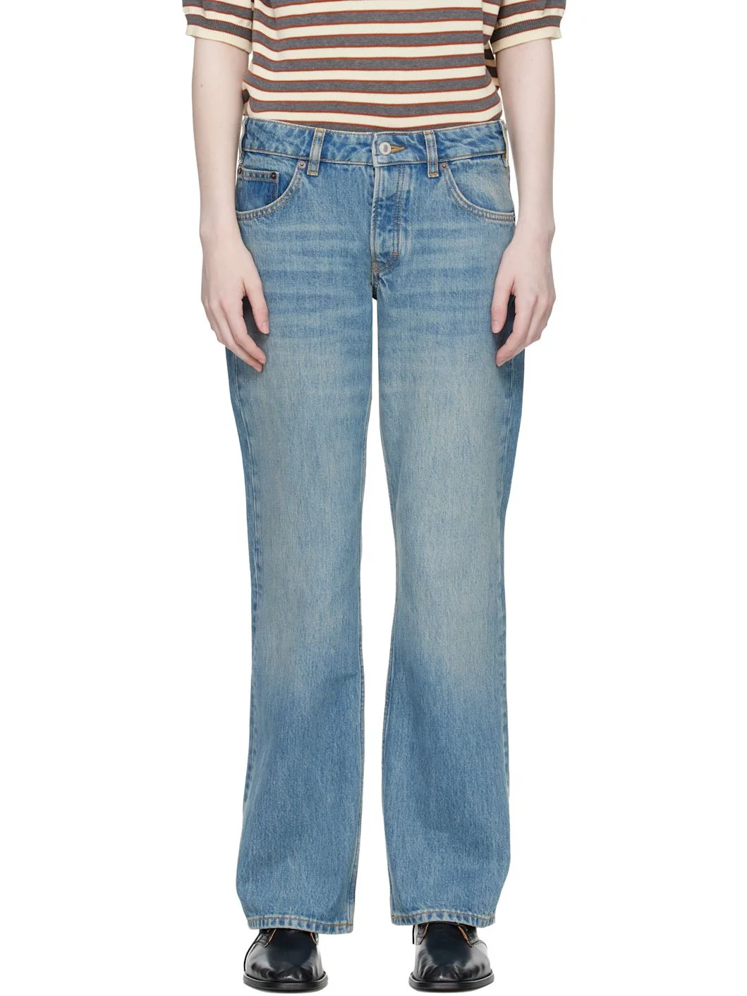 Blue Kyoto Droit Jeans - 1