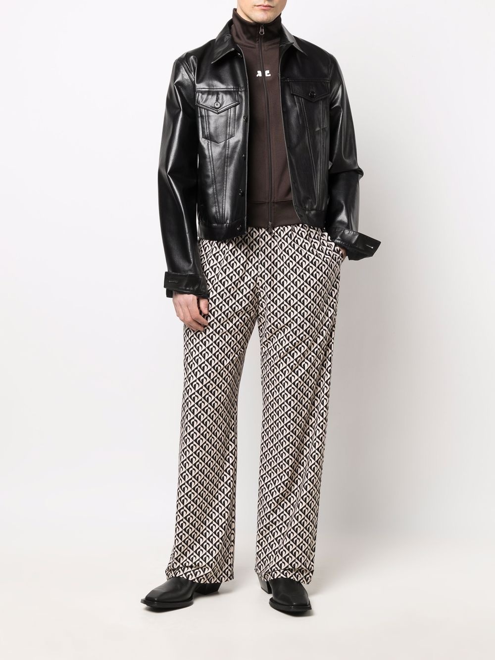 logo-patch bomber jacket - 2