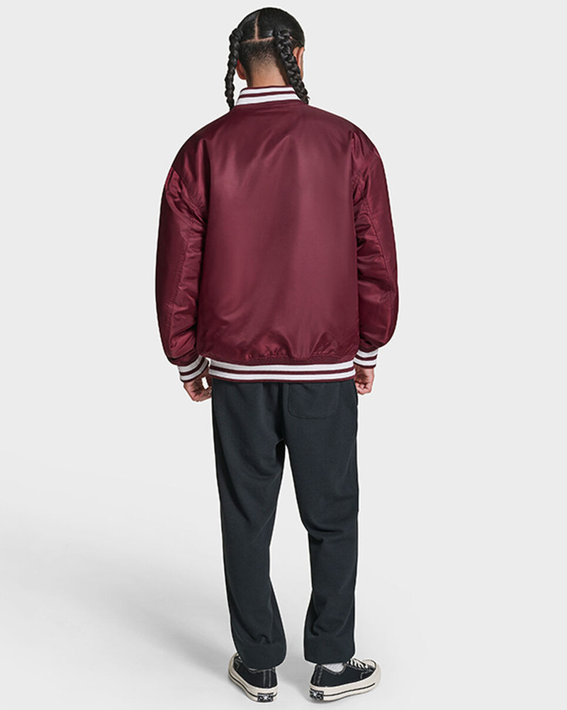 Converse Embroidered Varsity Bomber Jacket outlook