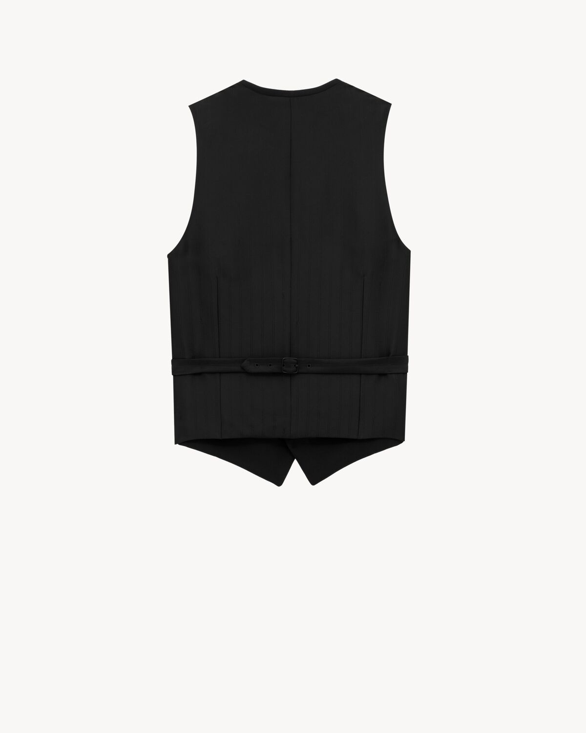 CASSANDRE TUXEDO VEST IN GRAIN DE POUDRE - 3