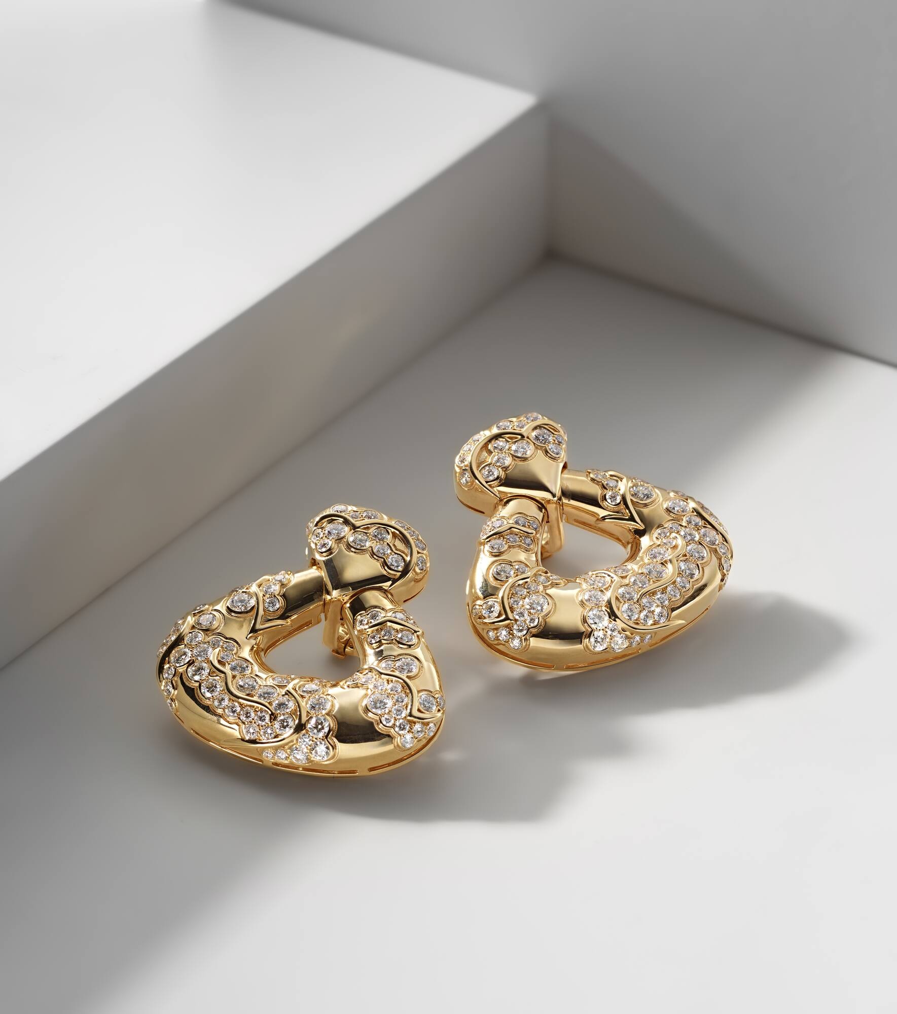 Annec 18kt gold earrings with diamonds - 5