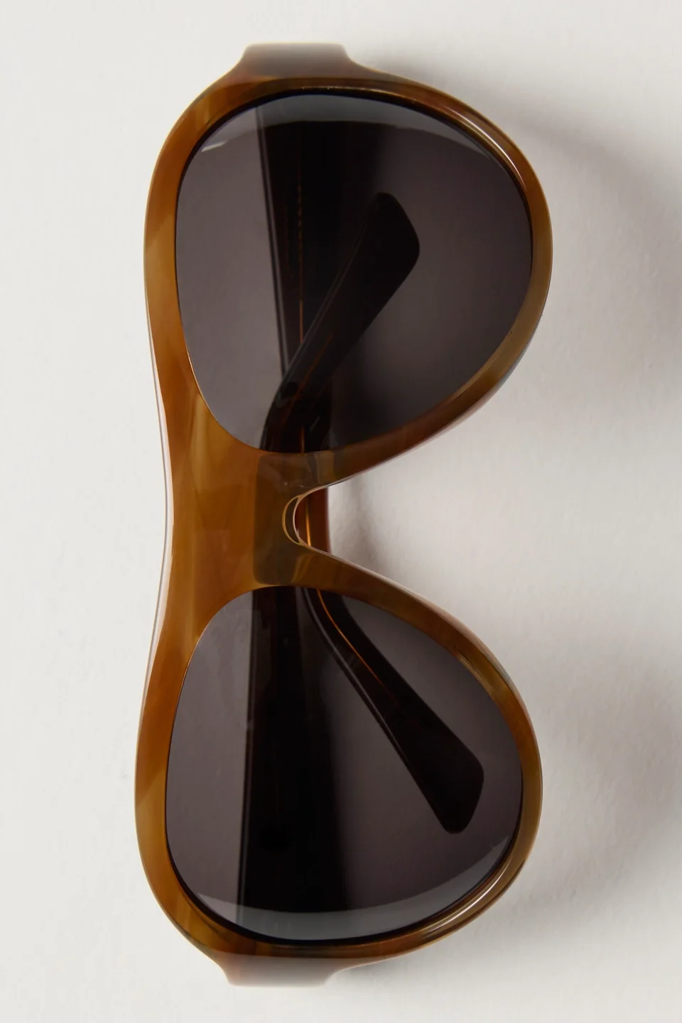 Reese Oversized Shield Aviator Sunglasses - 1