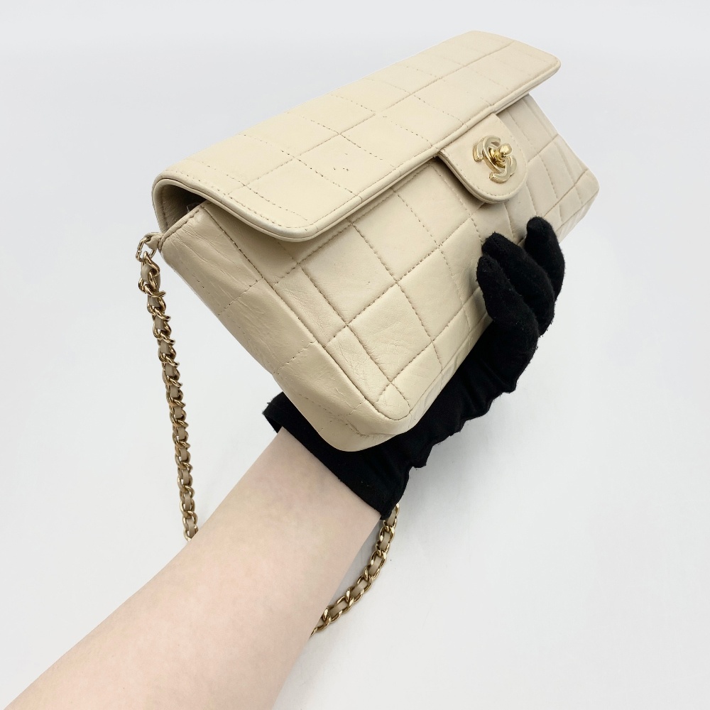 Chanel No.7 Beige Chocolate Bar Bag - 8