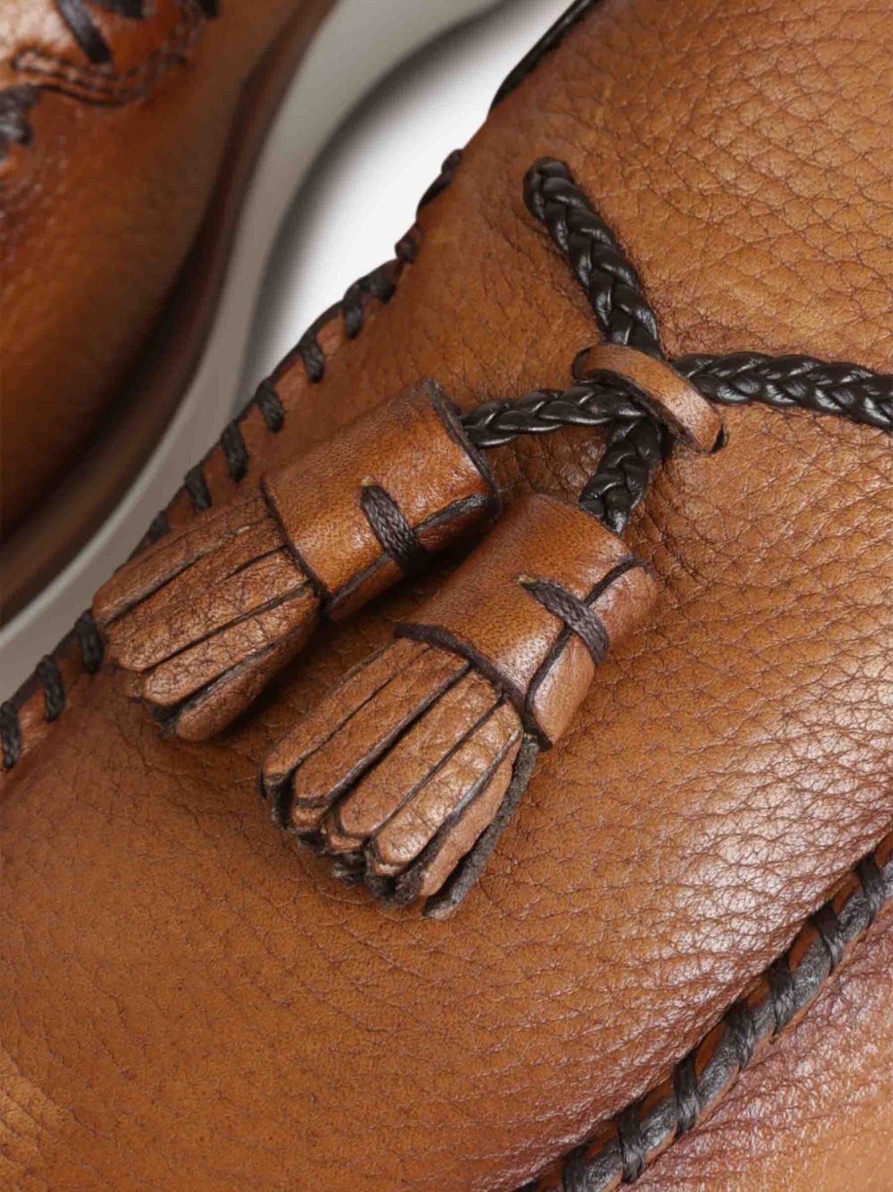 tassel-detail leather loafers - 5
