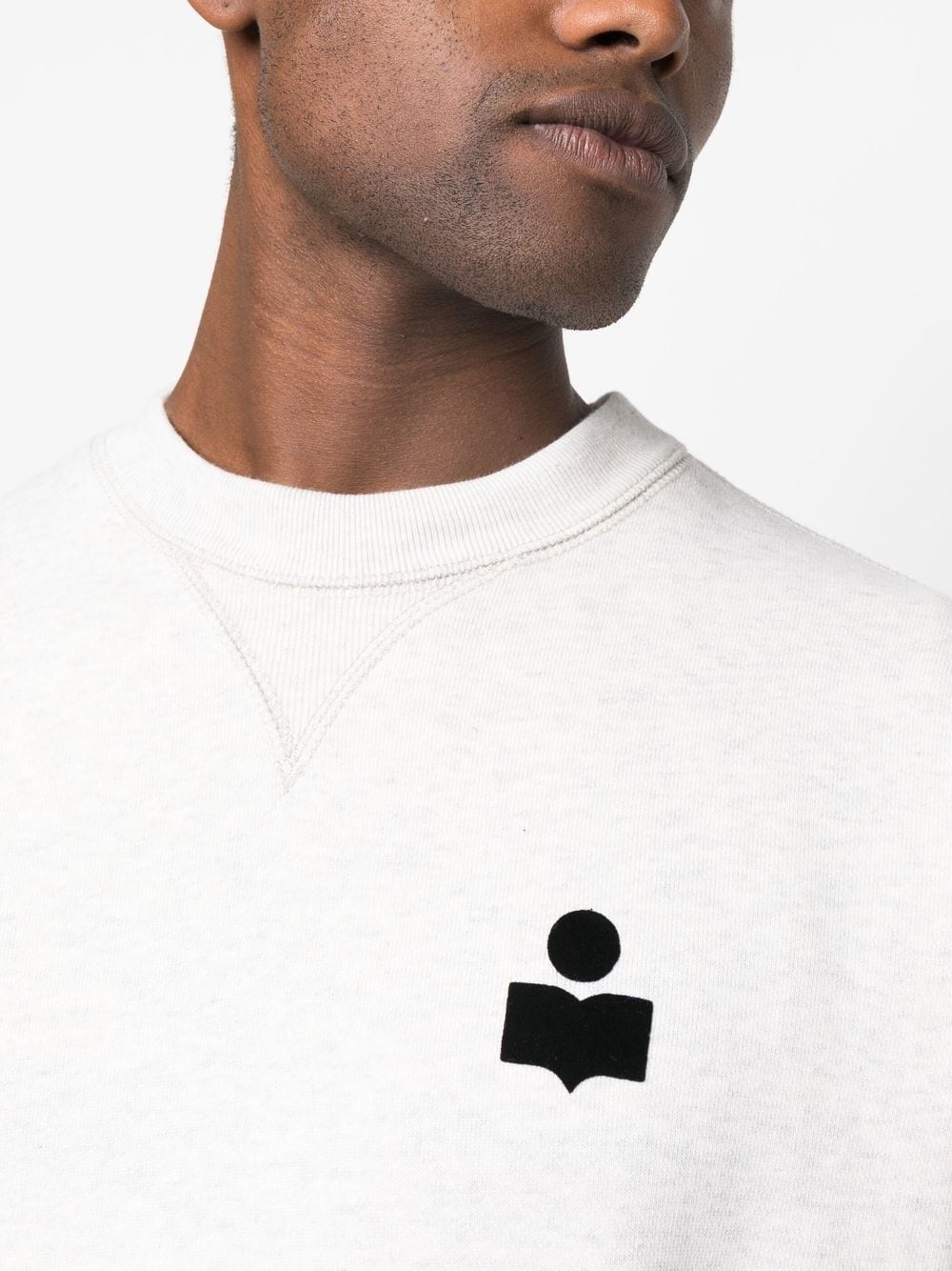 crew-neck cotton-blend sweatshirt - 5