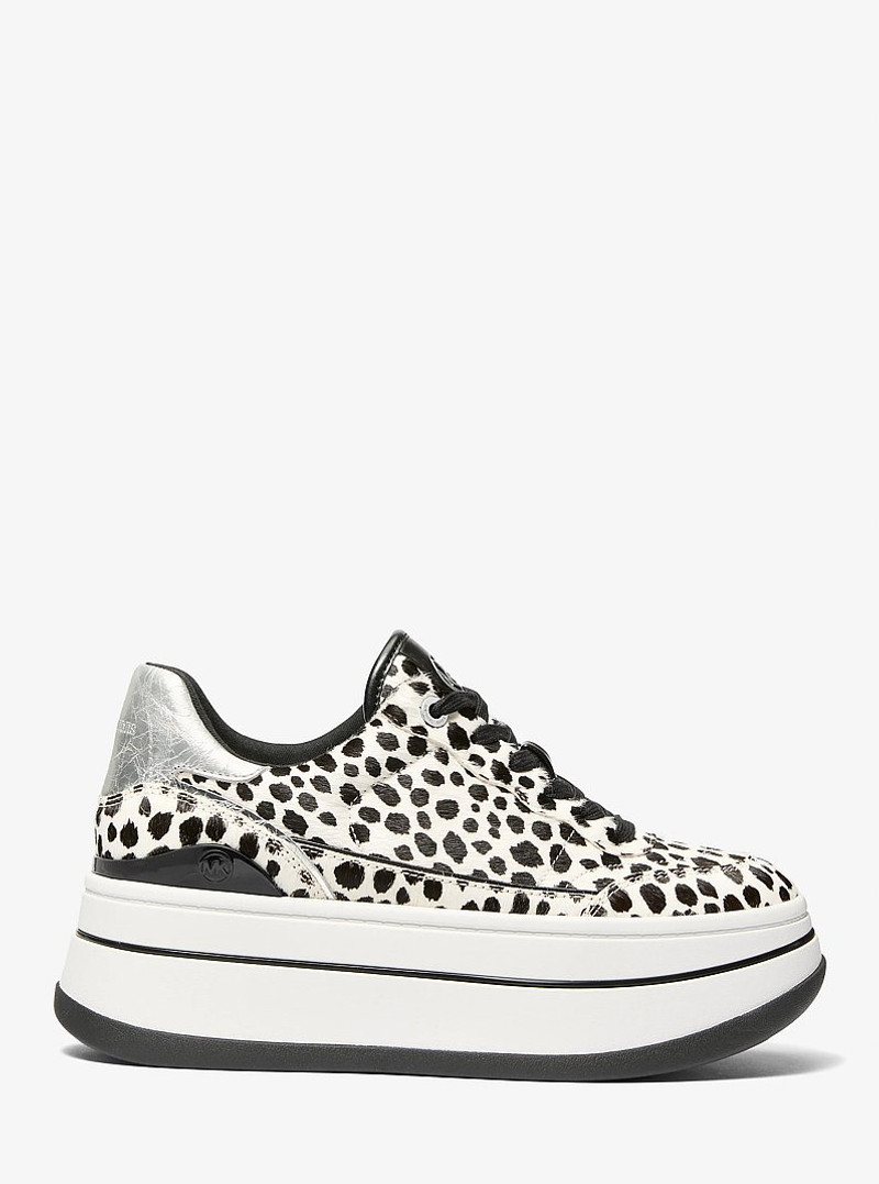 Hayes Cheetah Print Calf Hair Platform Sneaker 1