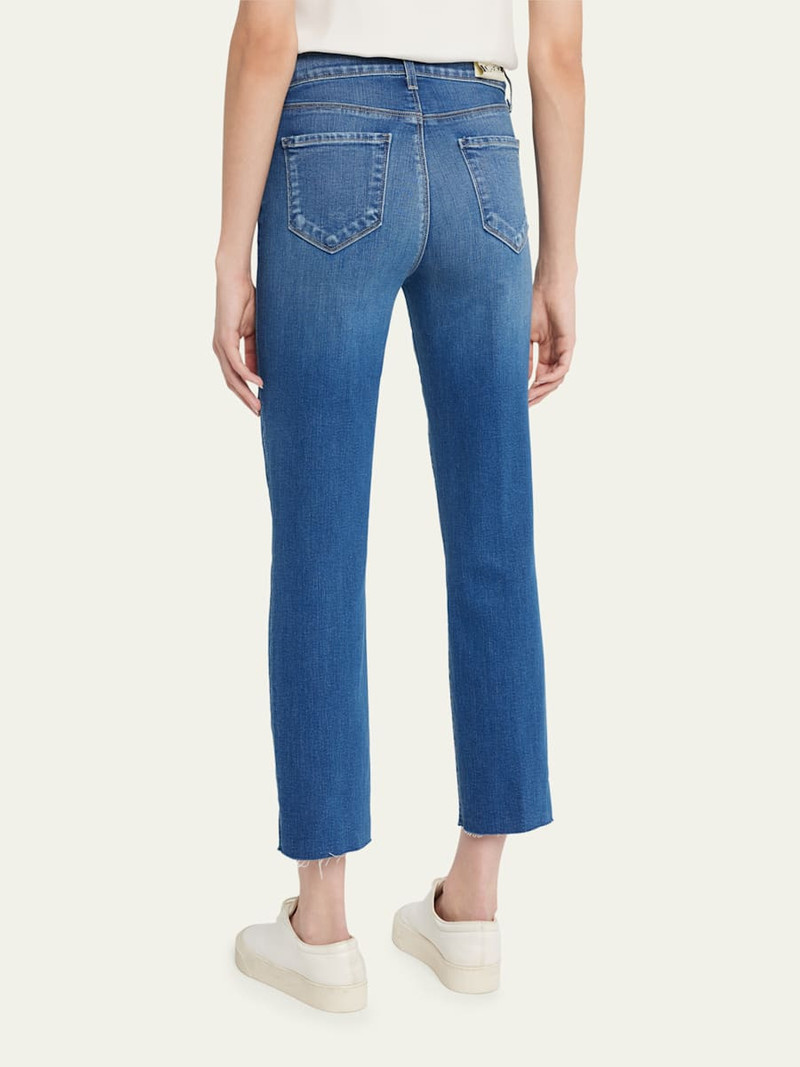 L'AGENCE Sada Cropped Straight-Leg Jeans outlook