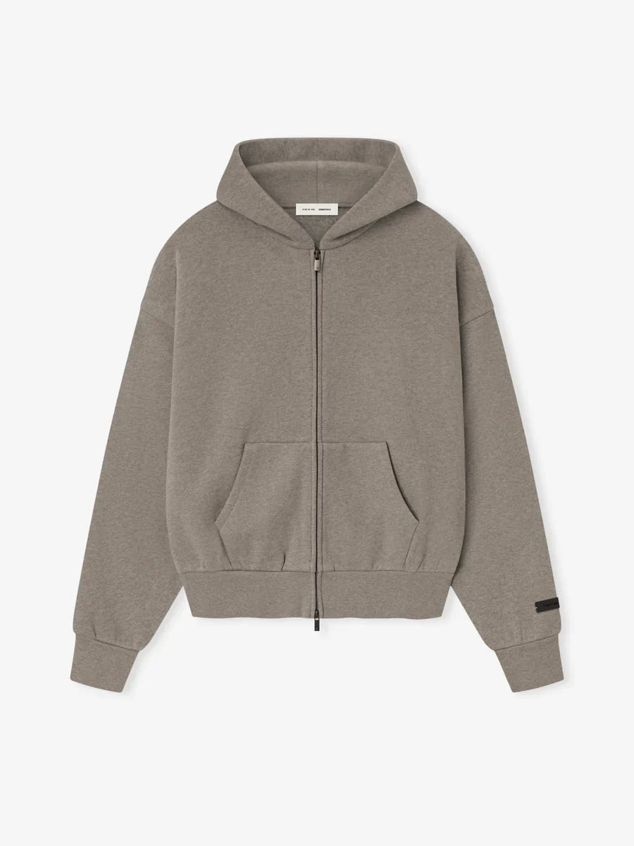 Classic Fit Fleece Zip-Up Hoodie - 1