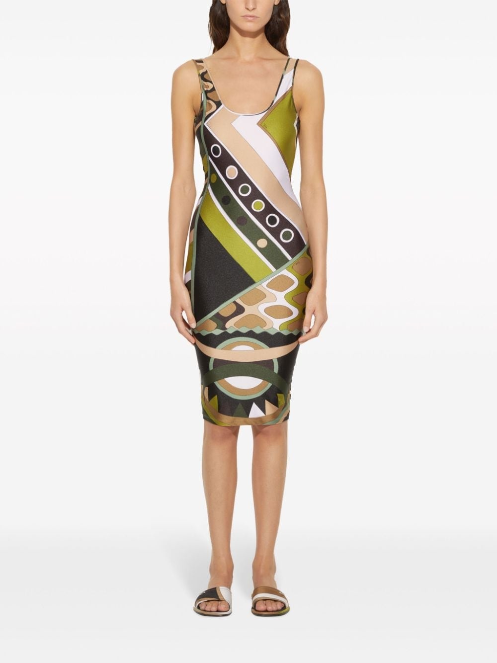 Vivara-print midi dress - 2