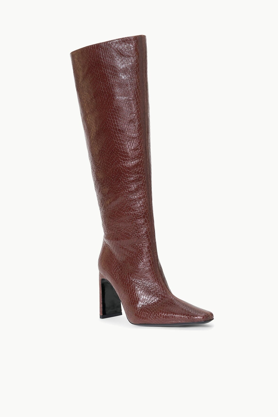 STAUD WALLY HIGH HEEL BOOT MAHOGANY - 3