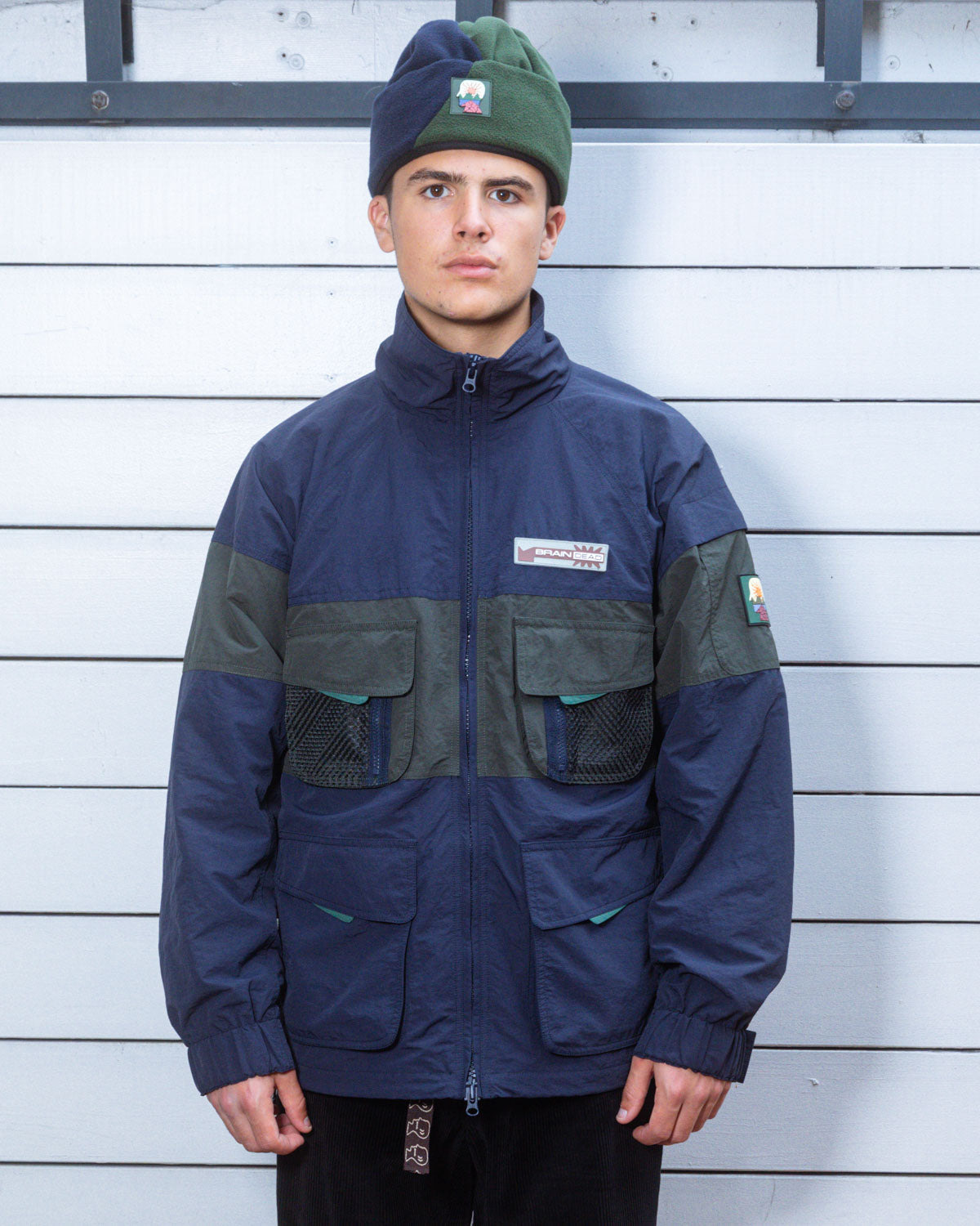 Paneled Snow Jacket - Navy - 2