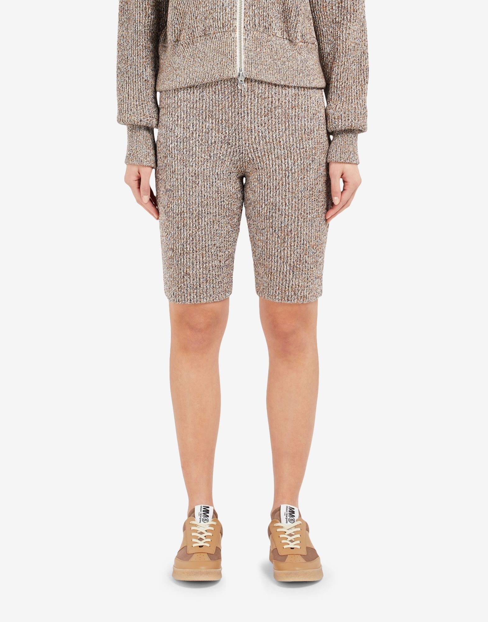 Ribbed knit fitted shorts - 5