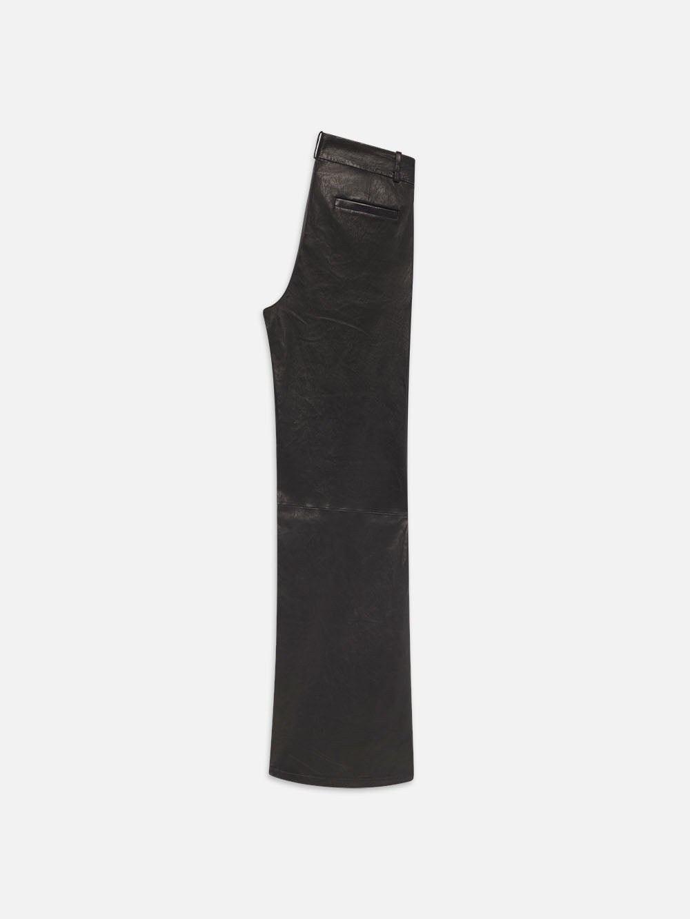 Relaxed Leather Trouser in Black - 3