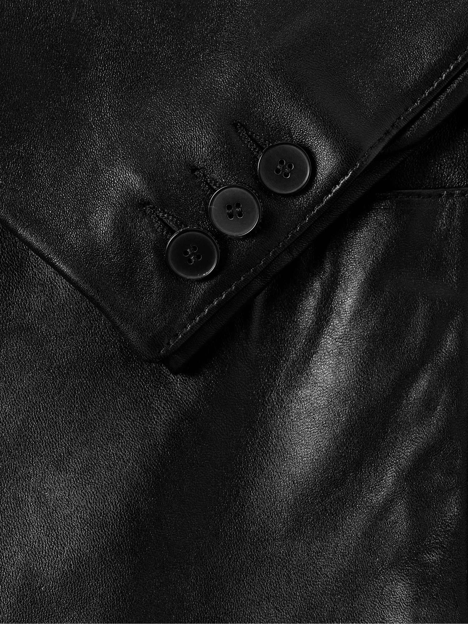 Go To Dallas Panelled Leather Blazer - 5