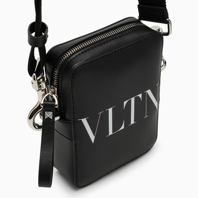 Valentino Garavani Mini Black Leather Shoulder Bag Men - 5