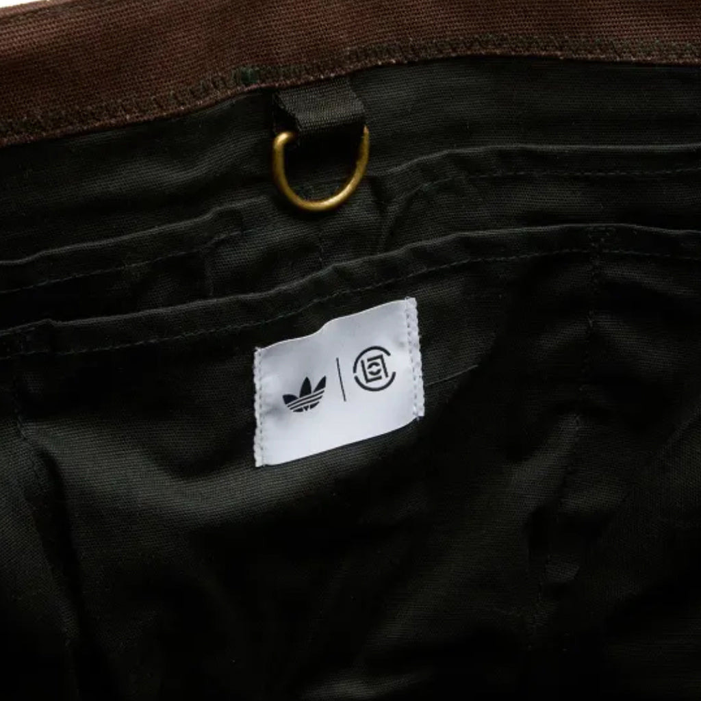 ADIDAS X CLOT TOTE BAG BY EDISON CHEN - GREEN NIGHT/DARK BROWN - 5